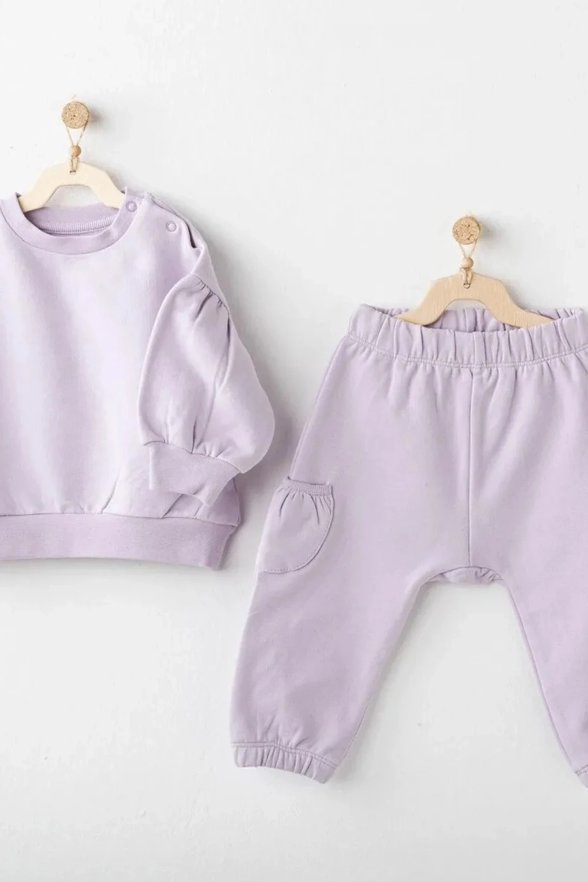 Andywawa Ac25353 Basic 2li Bebe Takım Lila