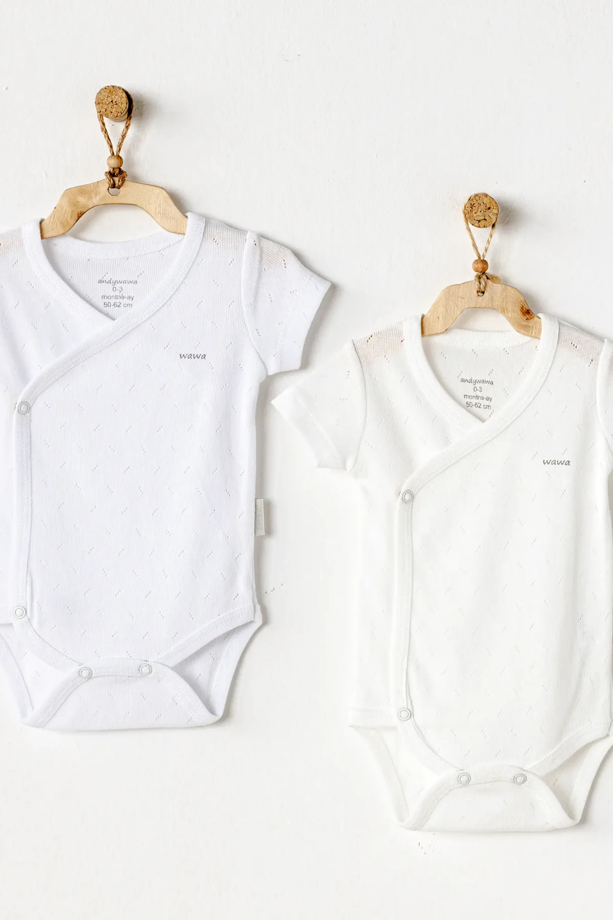 Andywawa Ac25555 Jacquard Basic 2li Zıbın Body Ecru White