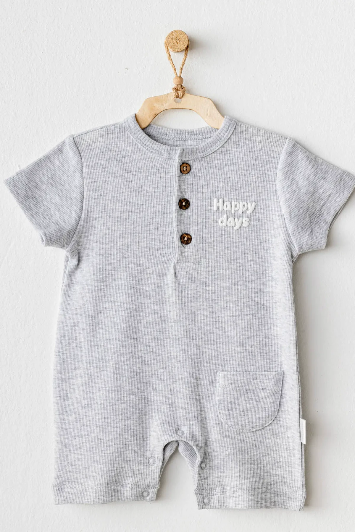 Andywawa Ac25893 Basic Bebe Tulum Grey Melange