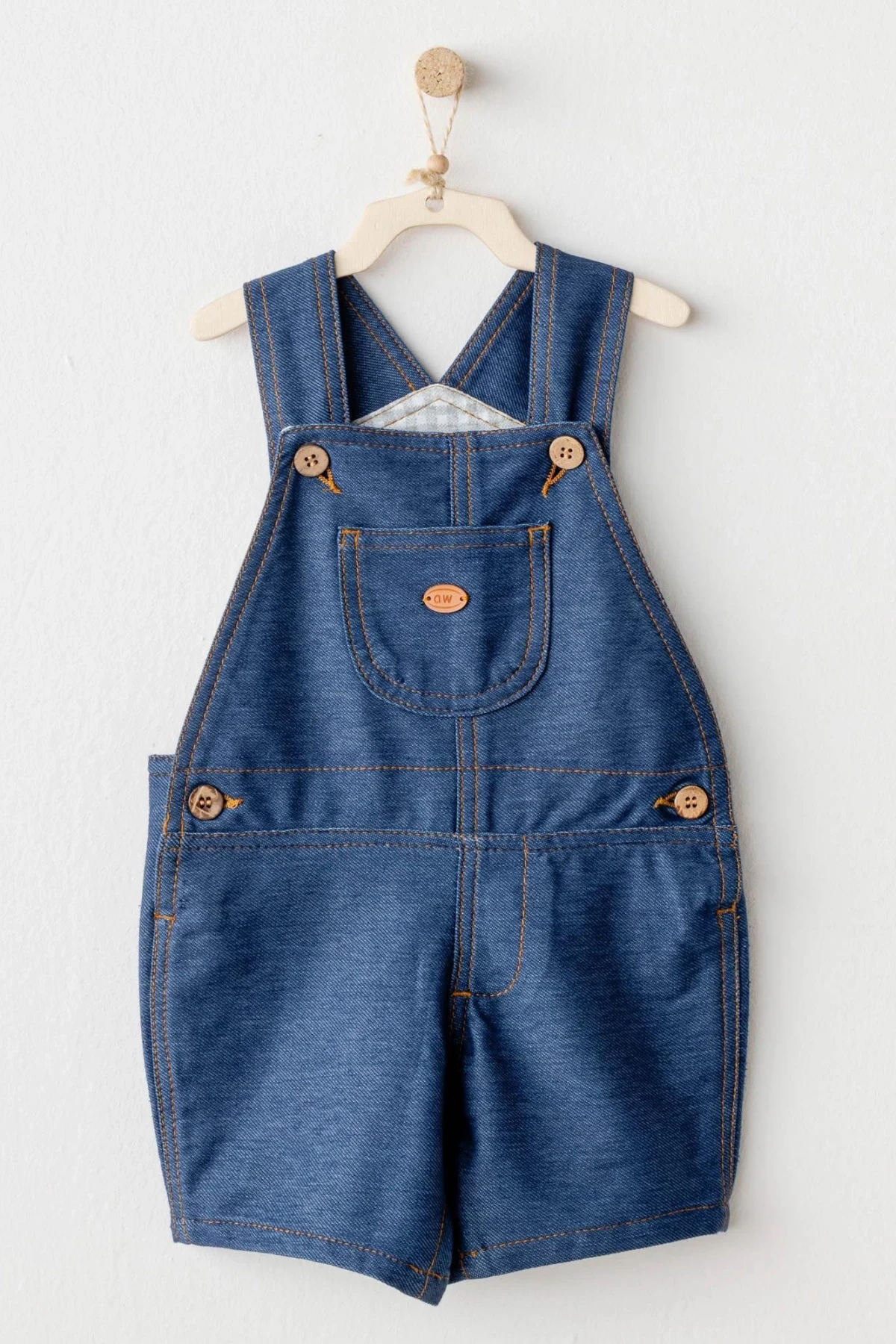 Andywawa Ac25932 Casual Bebek Salopet İndigo