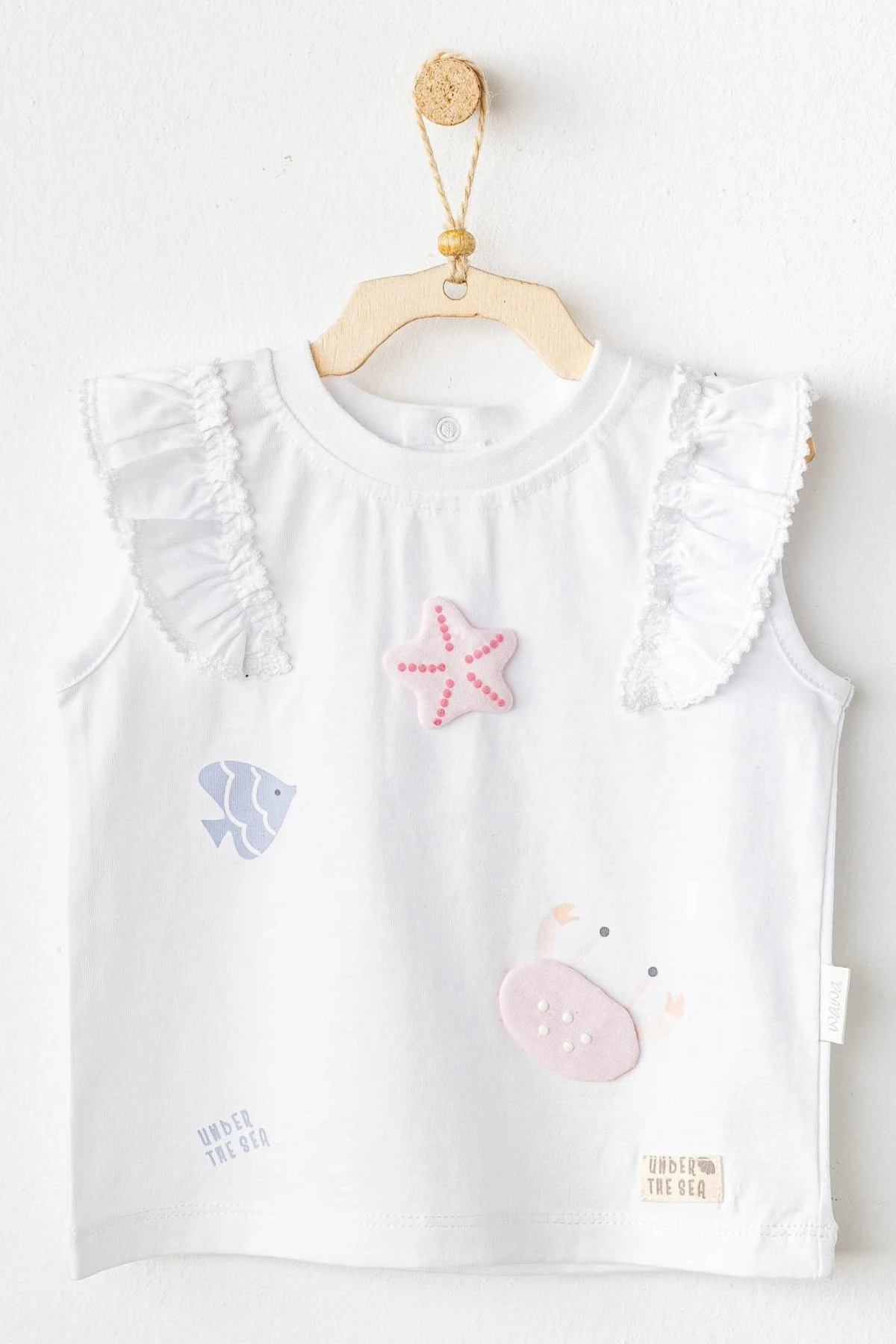 Andywawa Ac25969 Casual Bebek Tshırt White