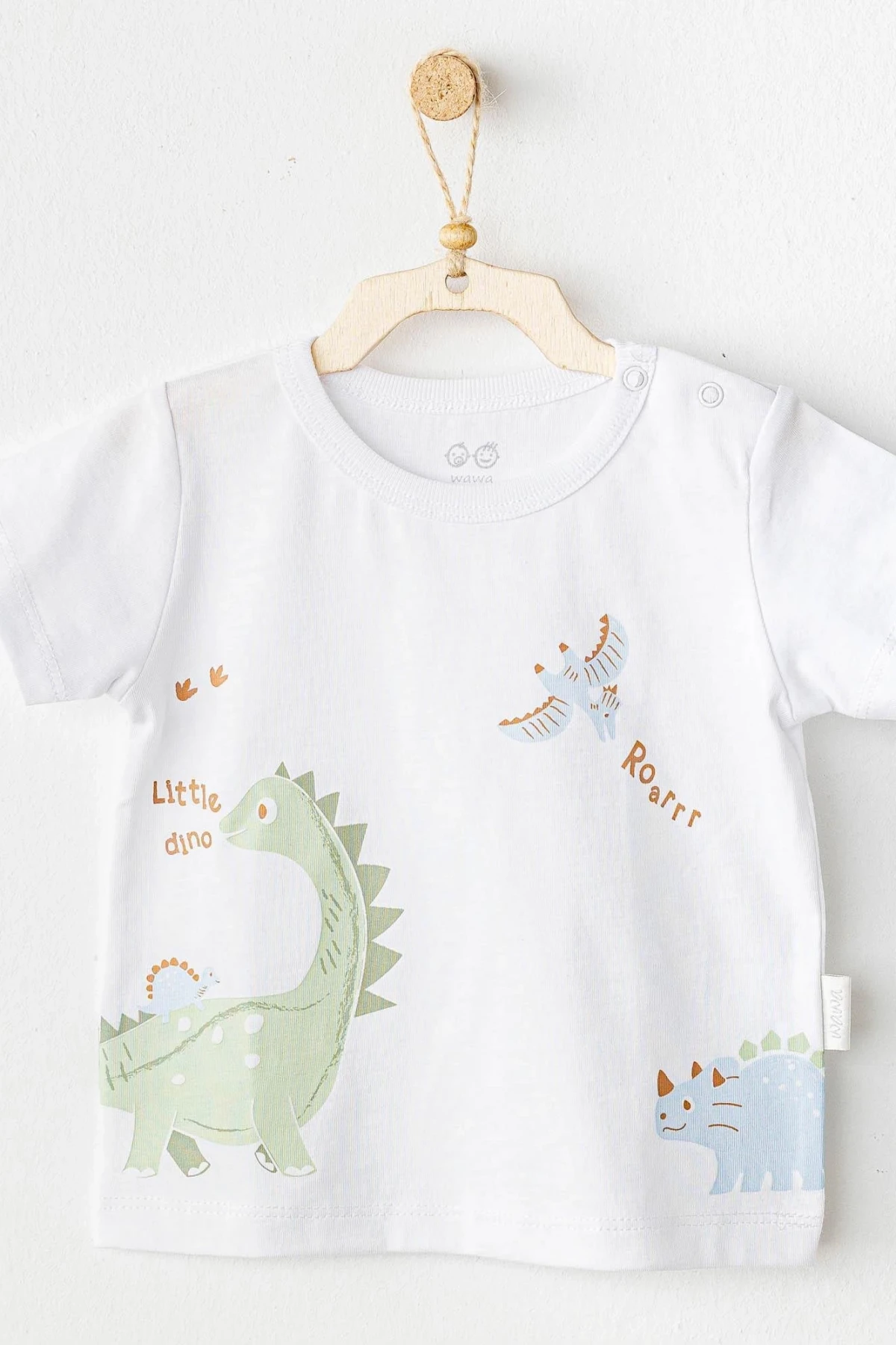 Andywawa Ac25978 Casual Bebek Tshırt White