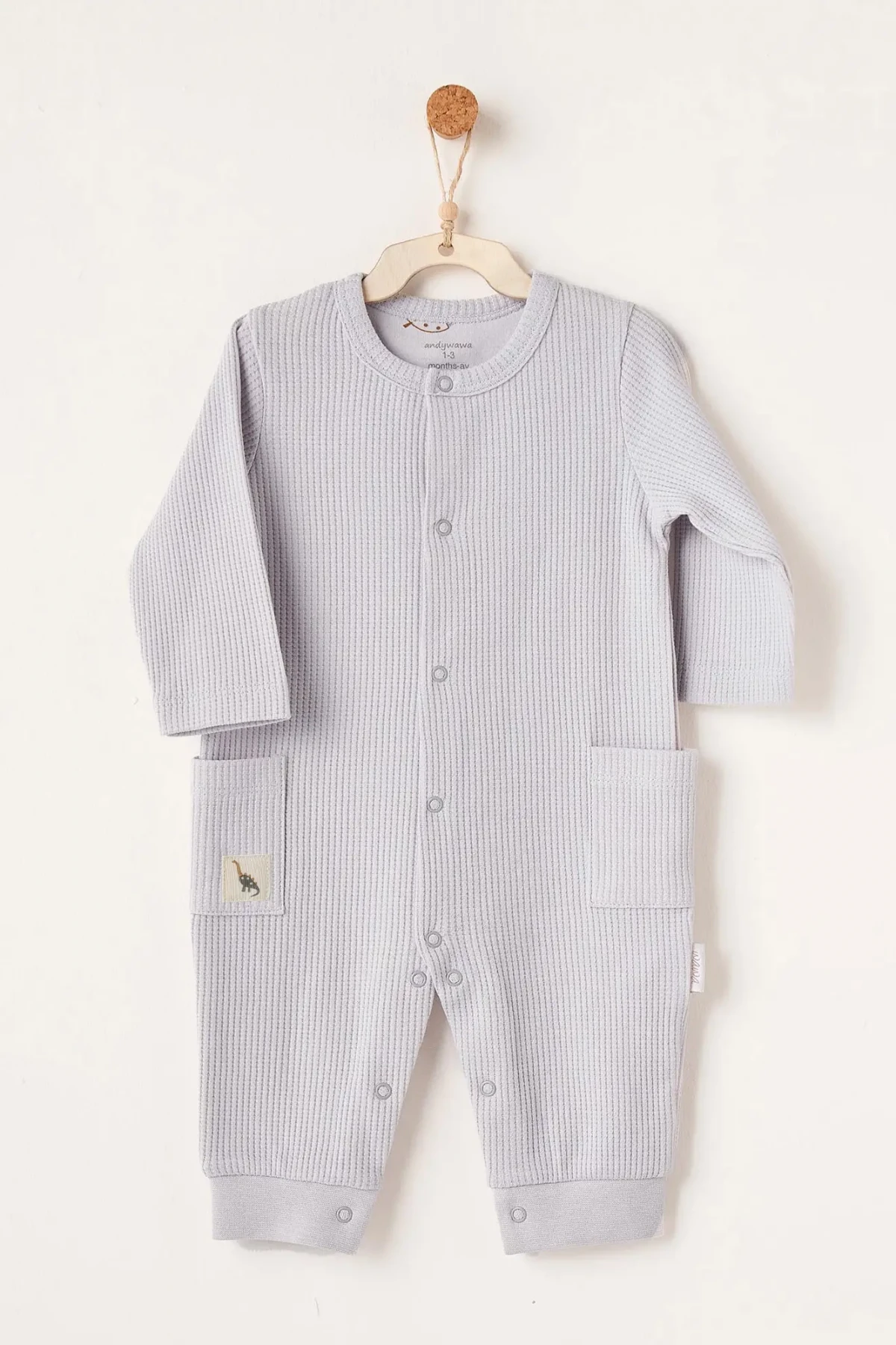 Andywawa Ac26013 Mummy S Snuggle Saurus Tulum Grey