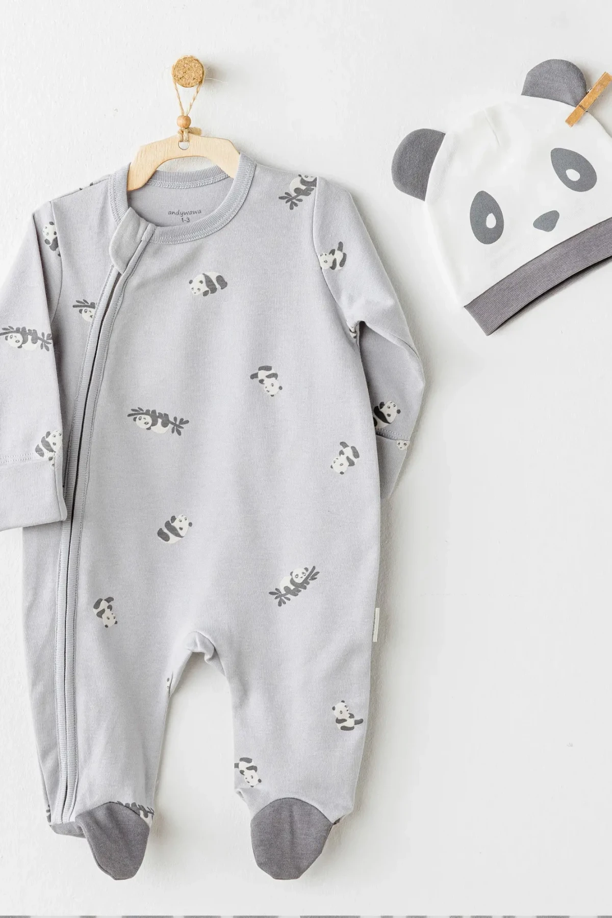 Andywawa Ac26023 Keep Smiling Tulum Takım Grey