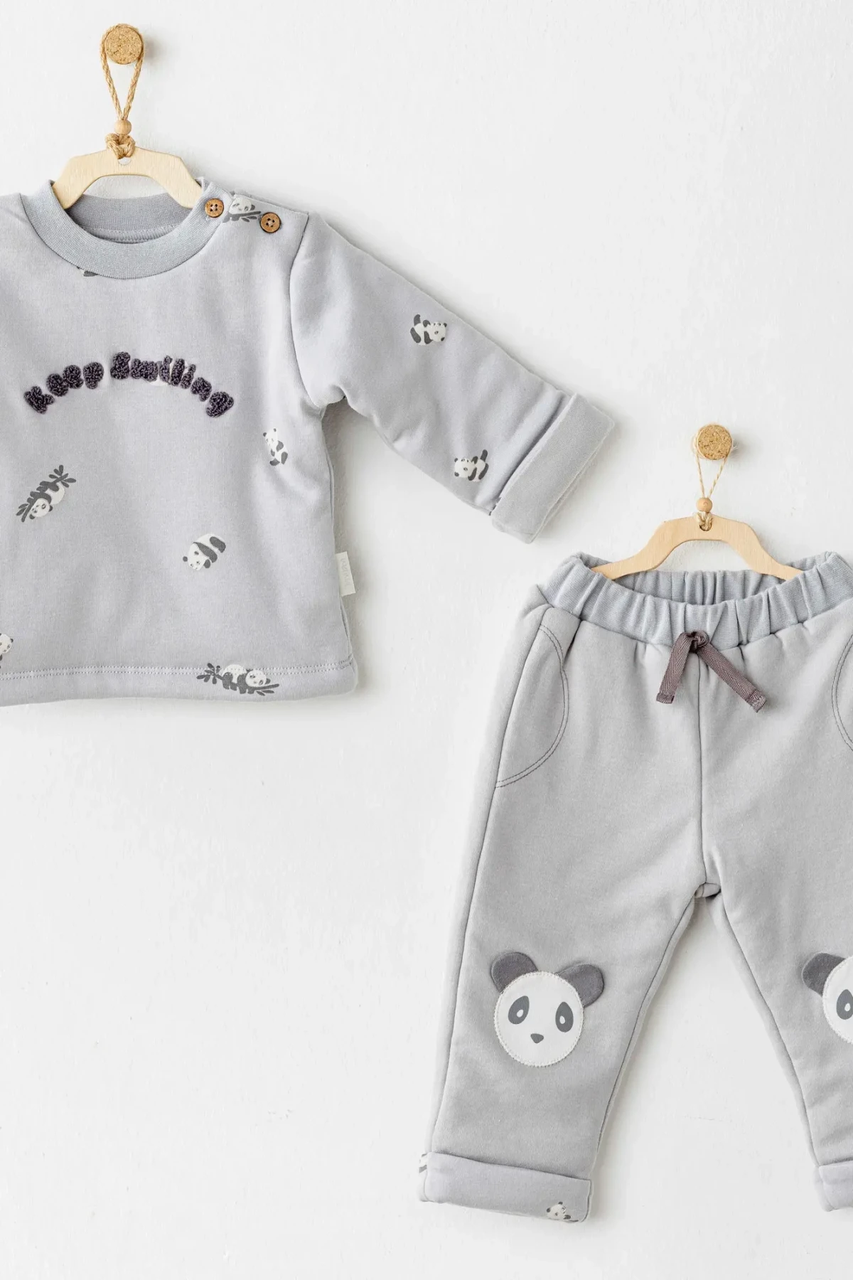 Andywawa Ac26028 Fiber Keep Smiling 2li Takım Grey
