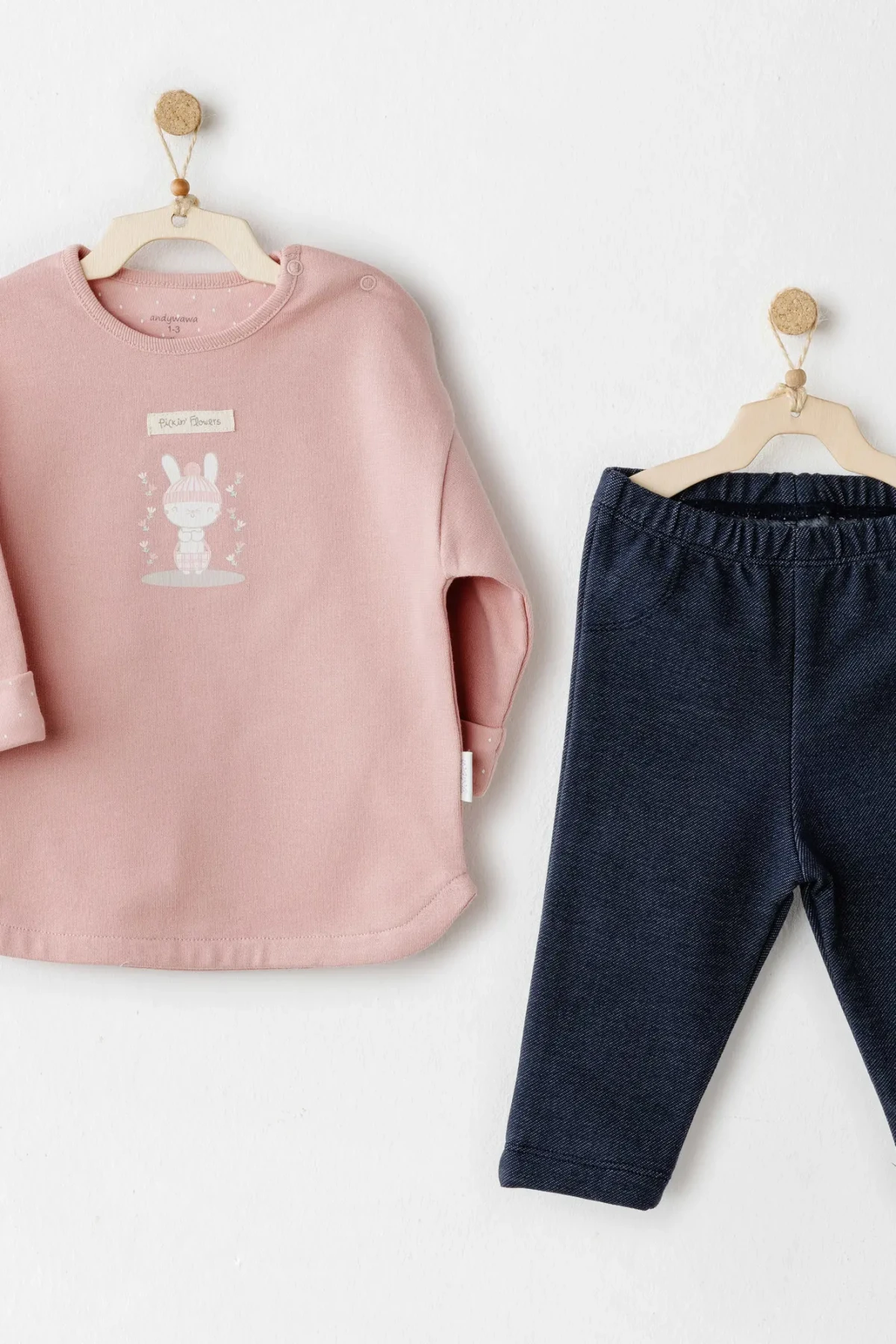 Andywawa Ac26087 Mon Petit Amour 2li Takım Denim