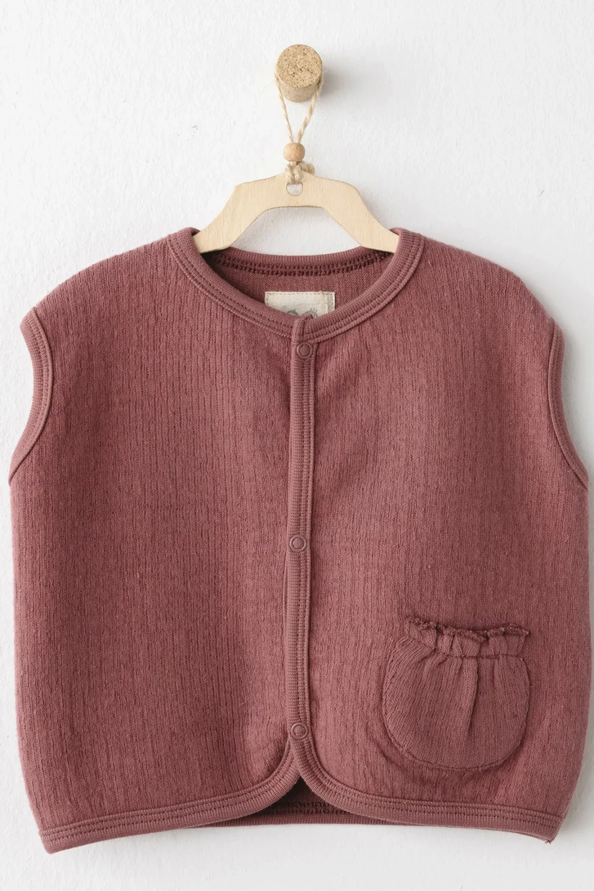 Andywawa Ac26201 Casual Yelek Dusky Rose