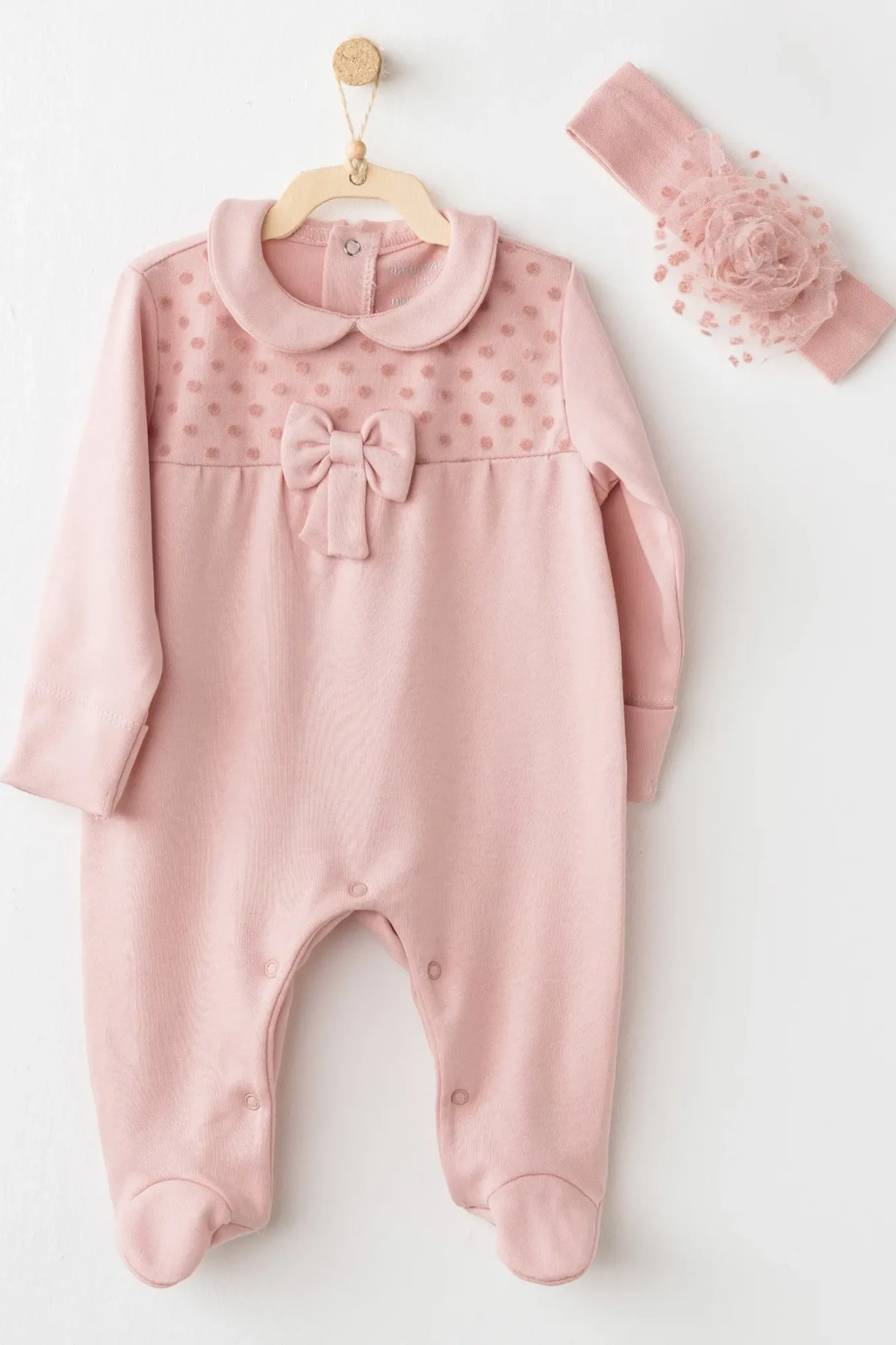 Andywawa Ac26242 Little Leopard Tulum Takım Pink