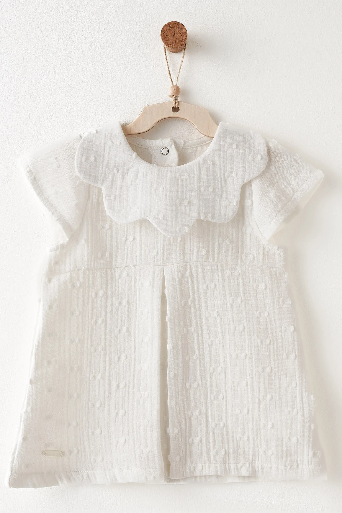 Andywawa Ac26644 Baby Chic Elbise Ekru