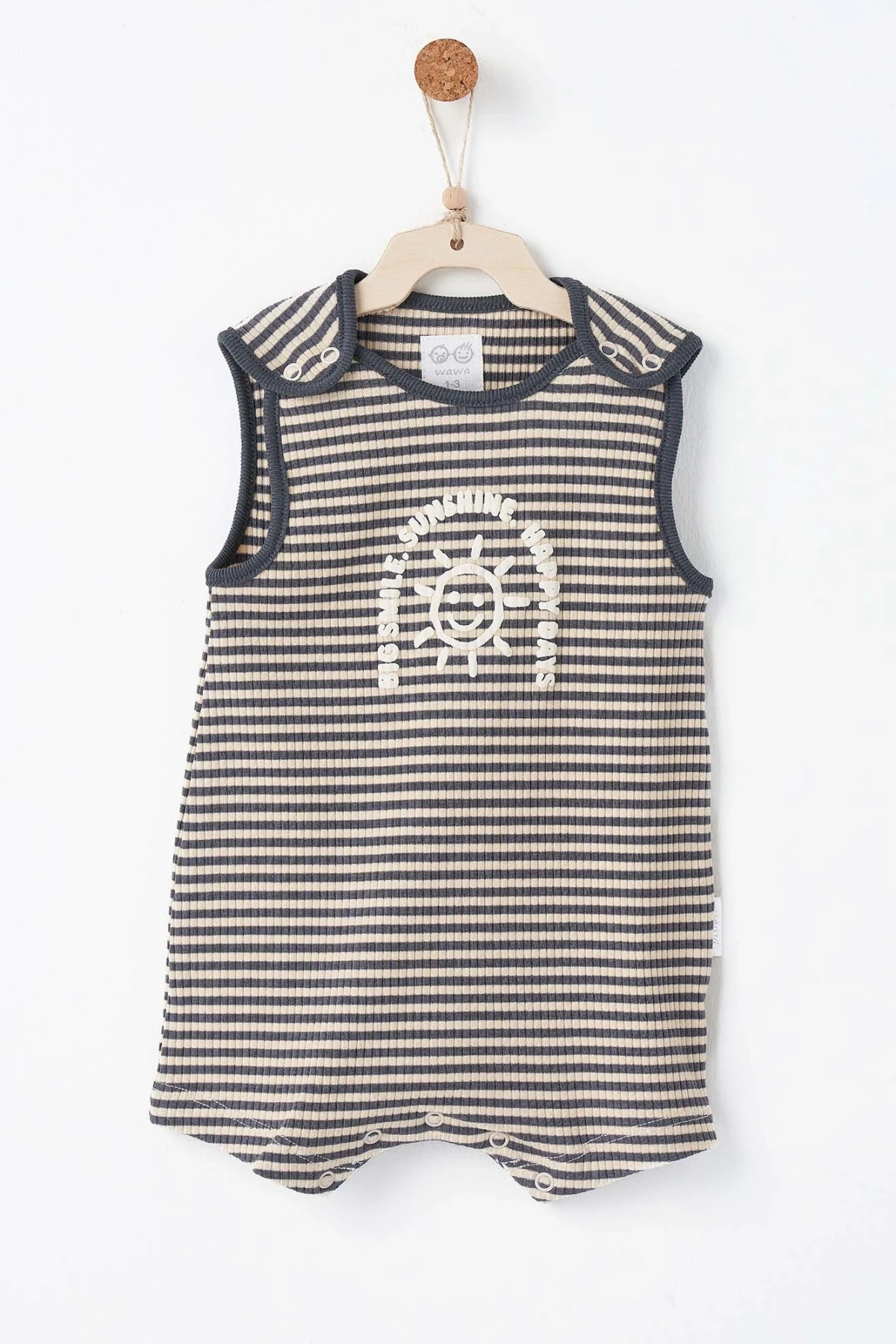 Andywawa Ac26670 Bamboo Striped Tulum Grey