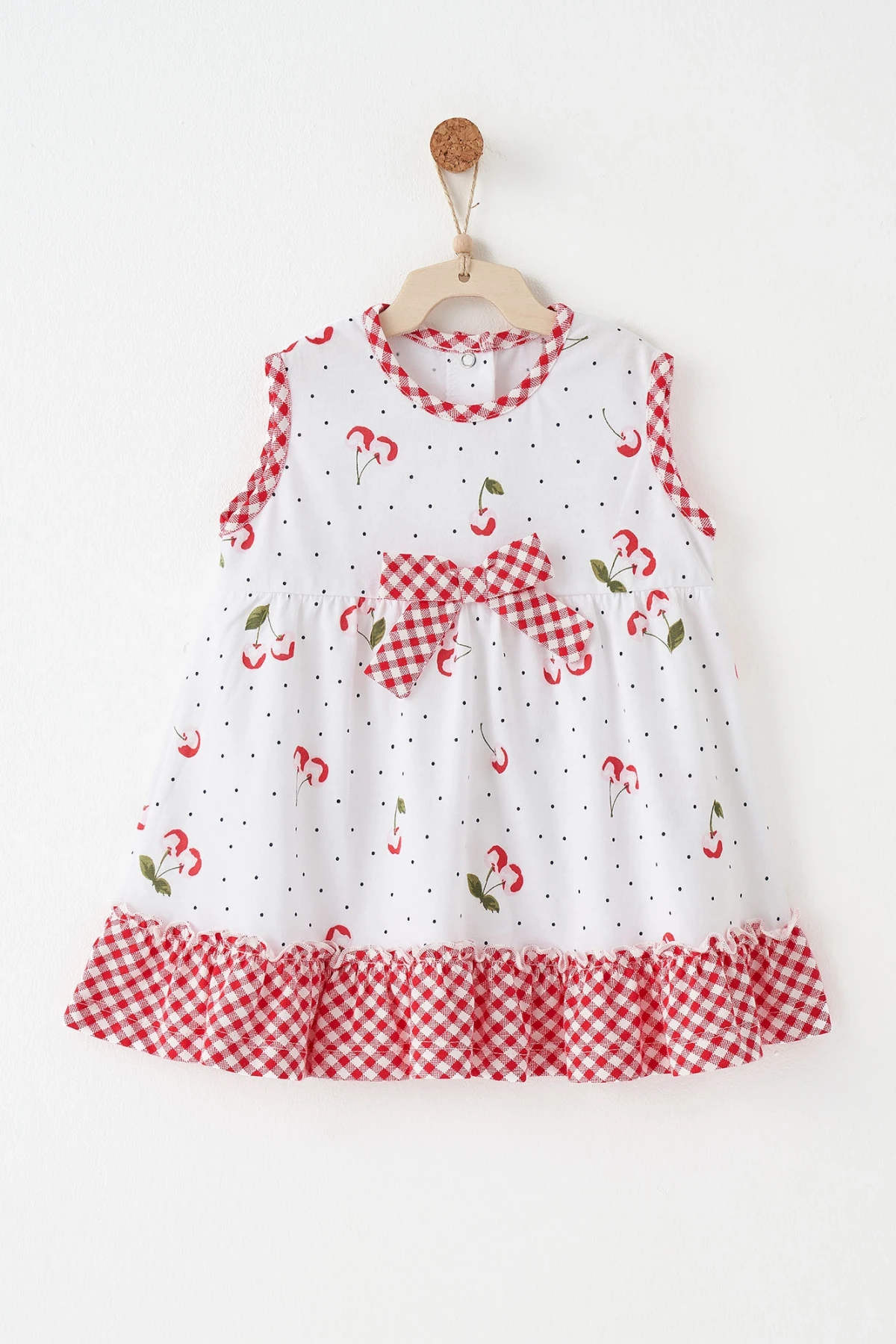 Andywawa Ac26688 Cherry Chatty Elbise Ekru