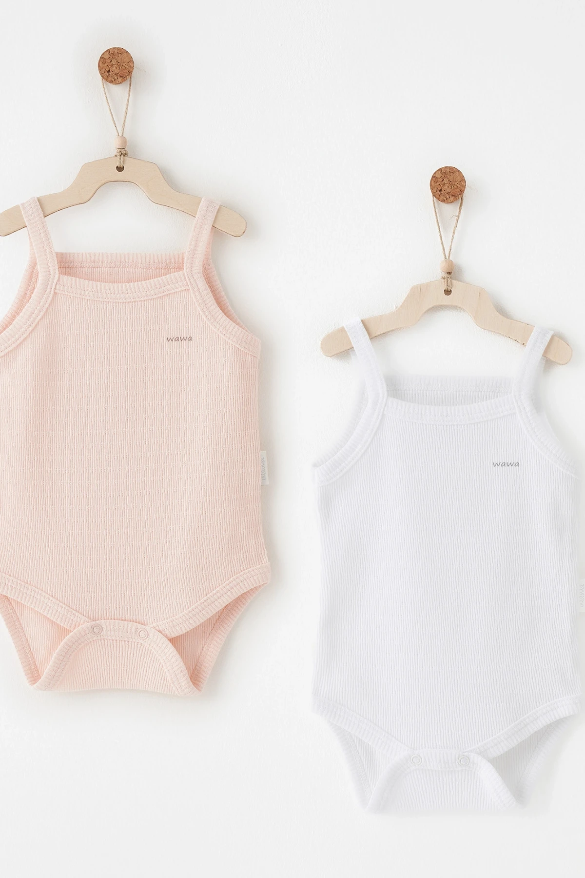 Andywawa Ac26760 Special Modal 2li Askılı Body Pink White