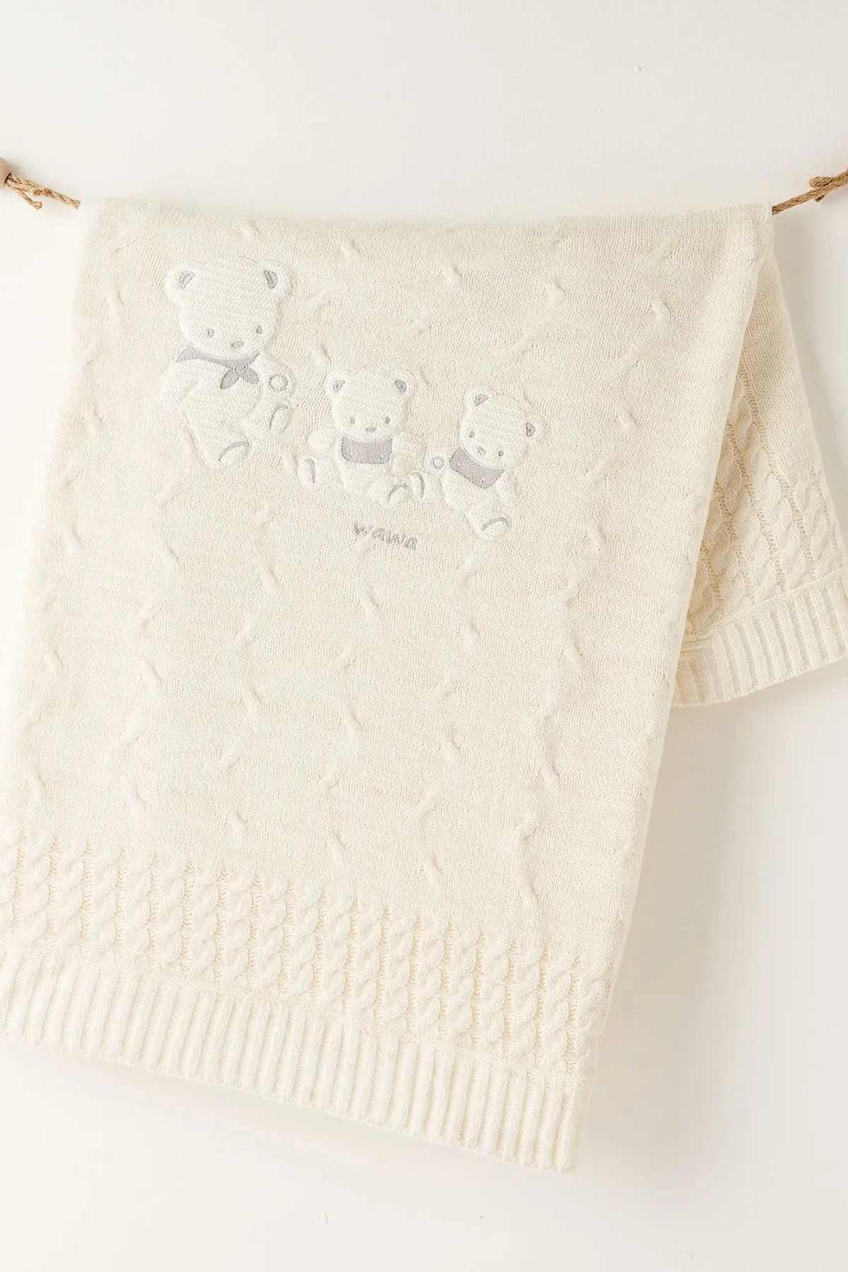 Andywawa Bebek Tri̇ko Battani̇ye  85x100 Ac26341 Ekru