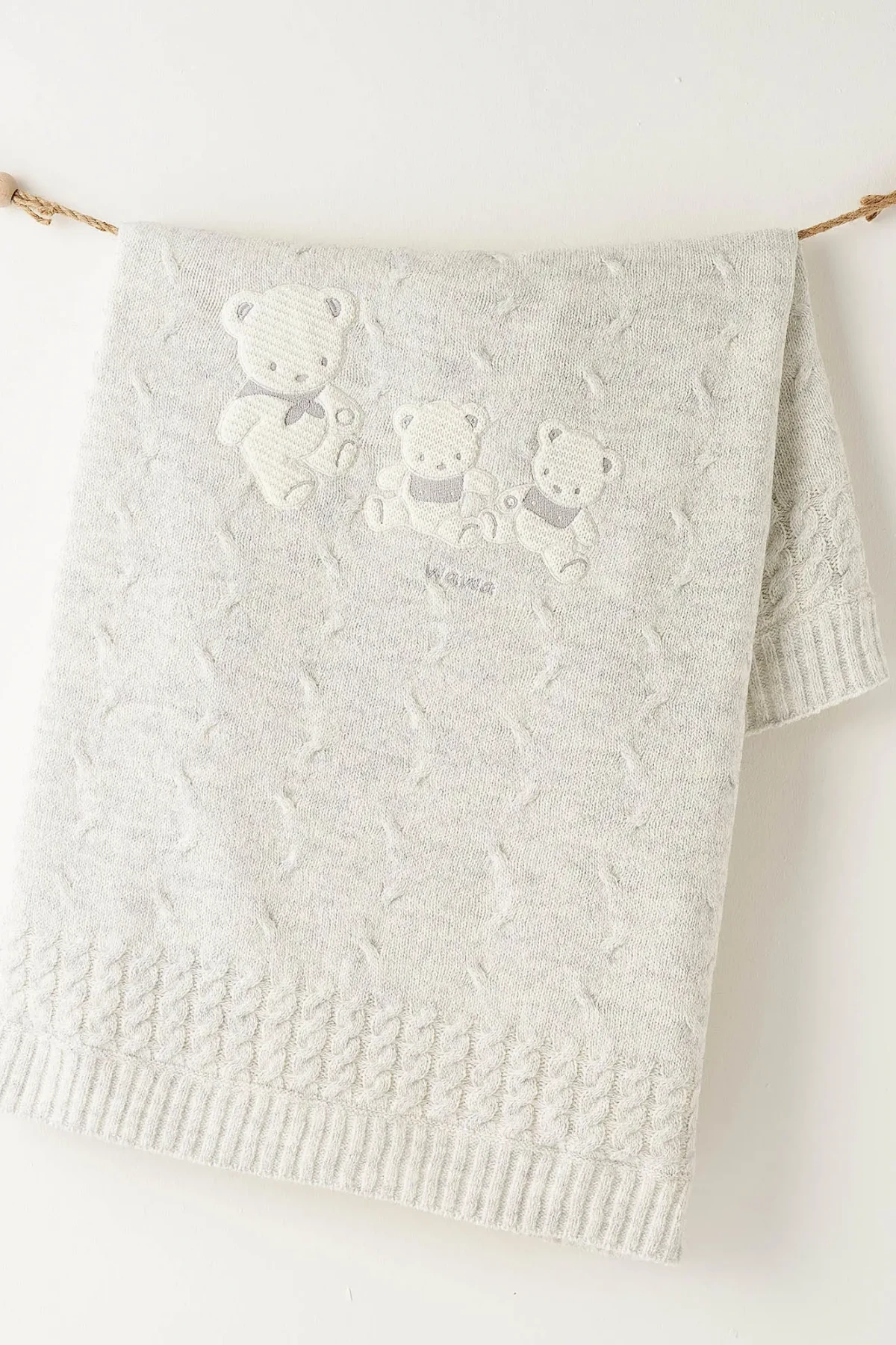 Andywawa Bebek Tri̇ko Battani̇ye  85x100 Ac26341 Grey Melange