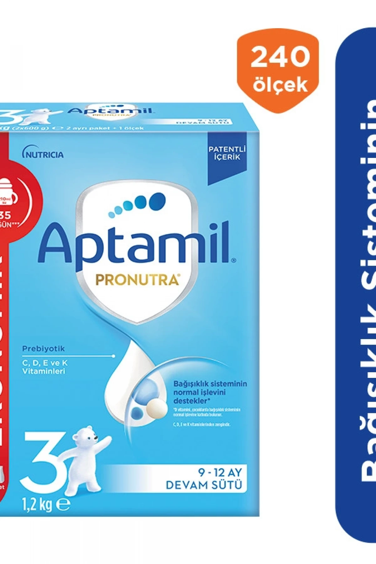 Aptamil Devam Sütü Maması No3 9-12 Ay 1200 Gr