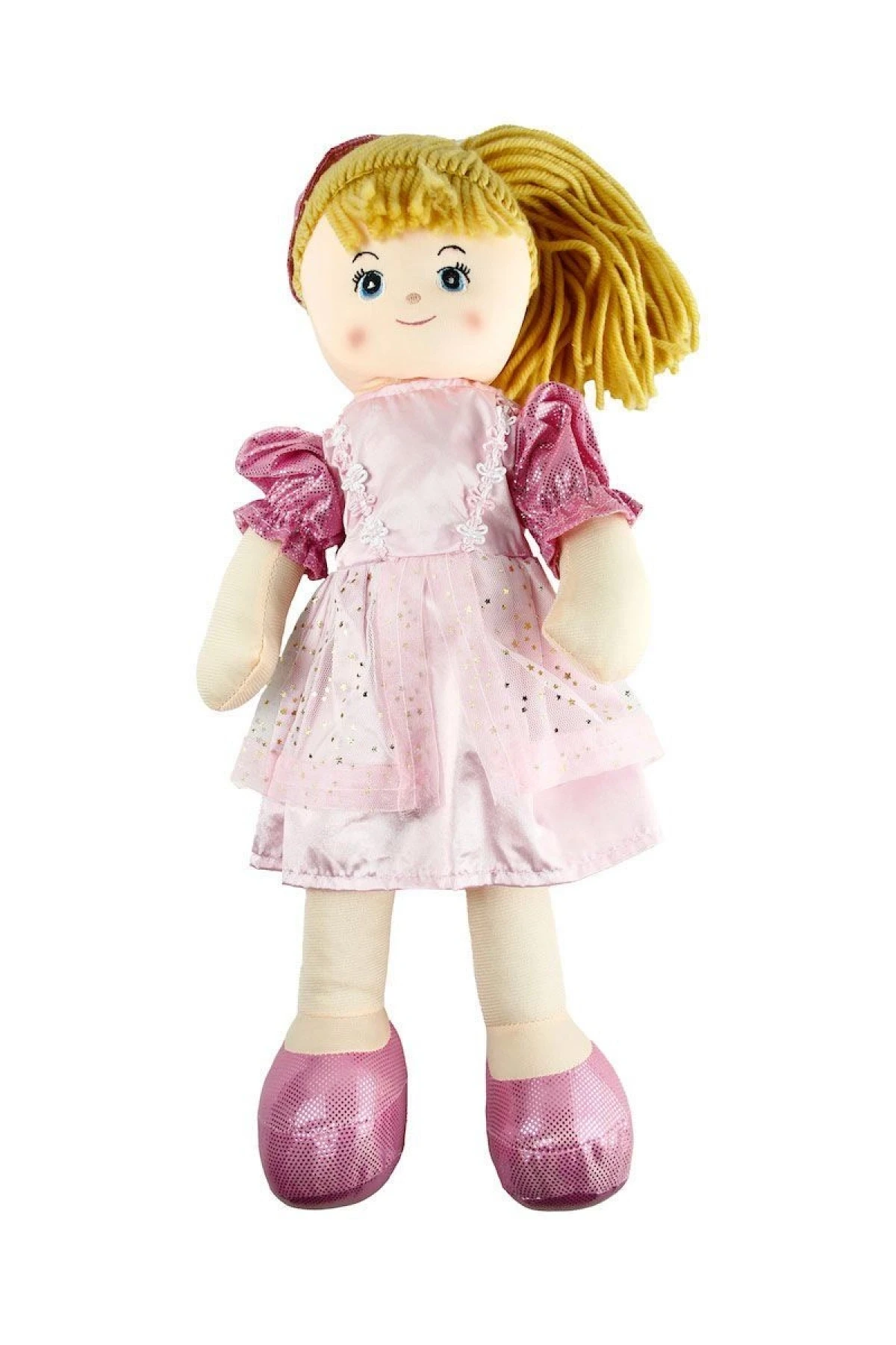 AY950C Parlak Elbiseli Bez Bebek 50 cm -Vardem