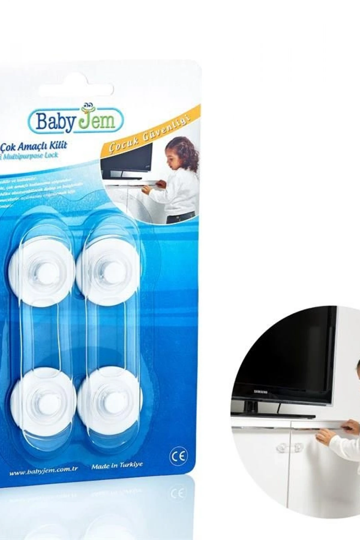 Babyjem Mini Çok Amaçlı Kilit 2li 059