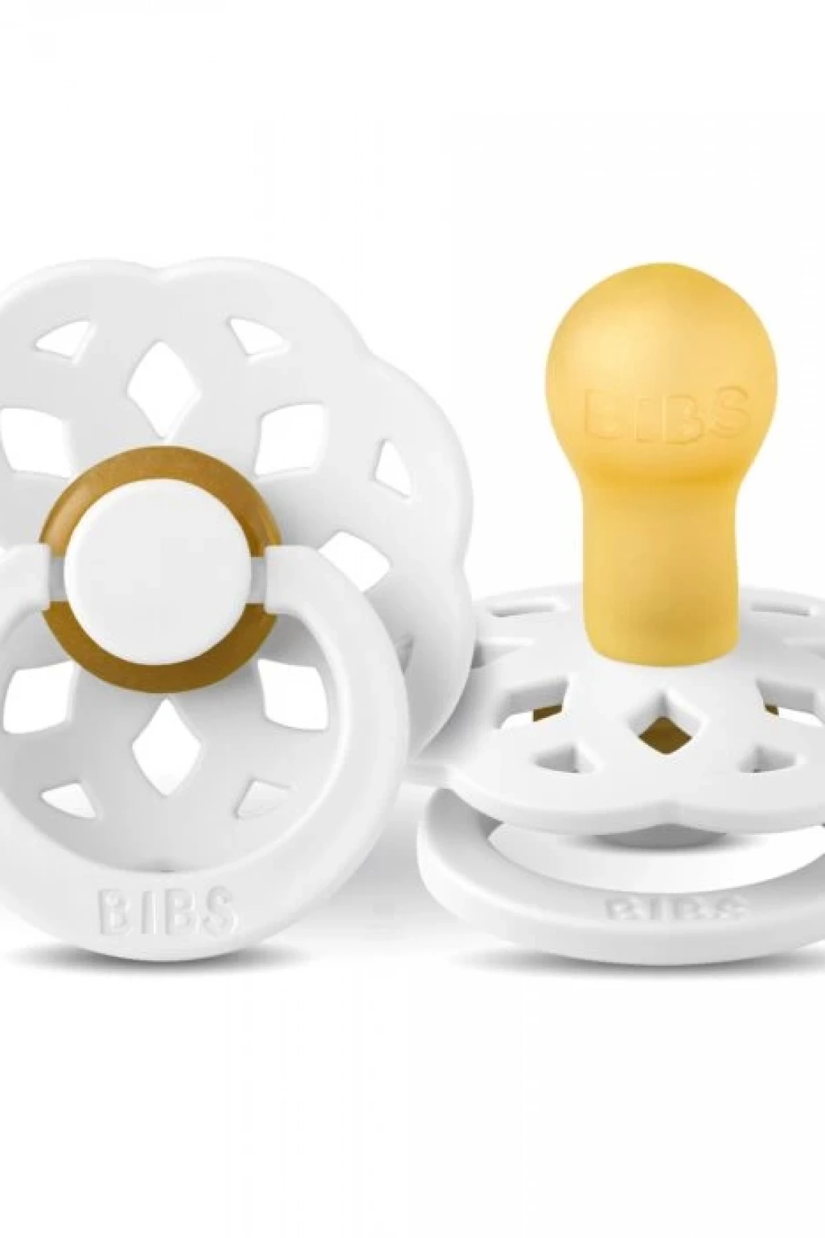 Bibs Boheme Kauçuk Emzik 6-18 Ay White