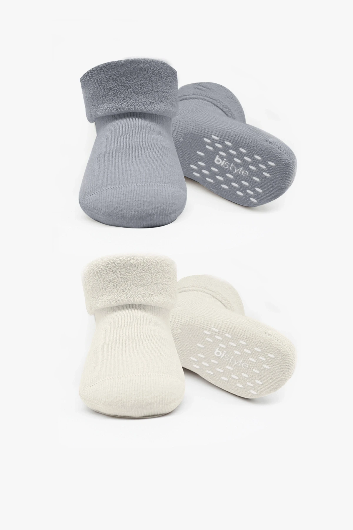Bistyle 2li Havlu Soket Kaymaz Basic Boy 10508 Gri