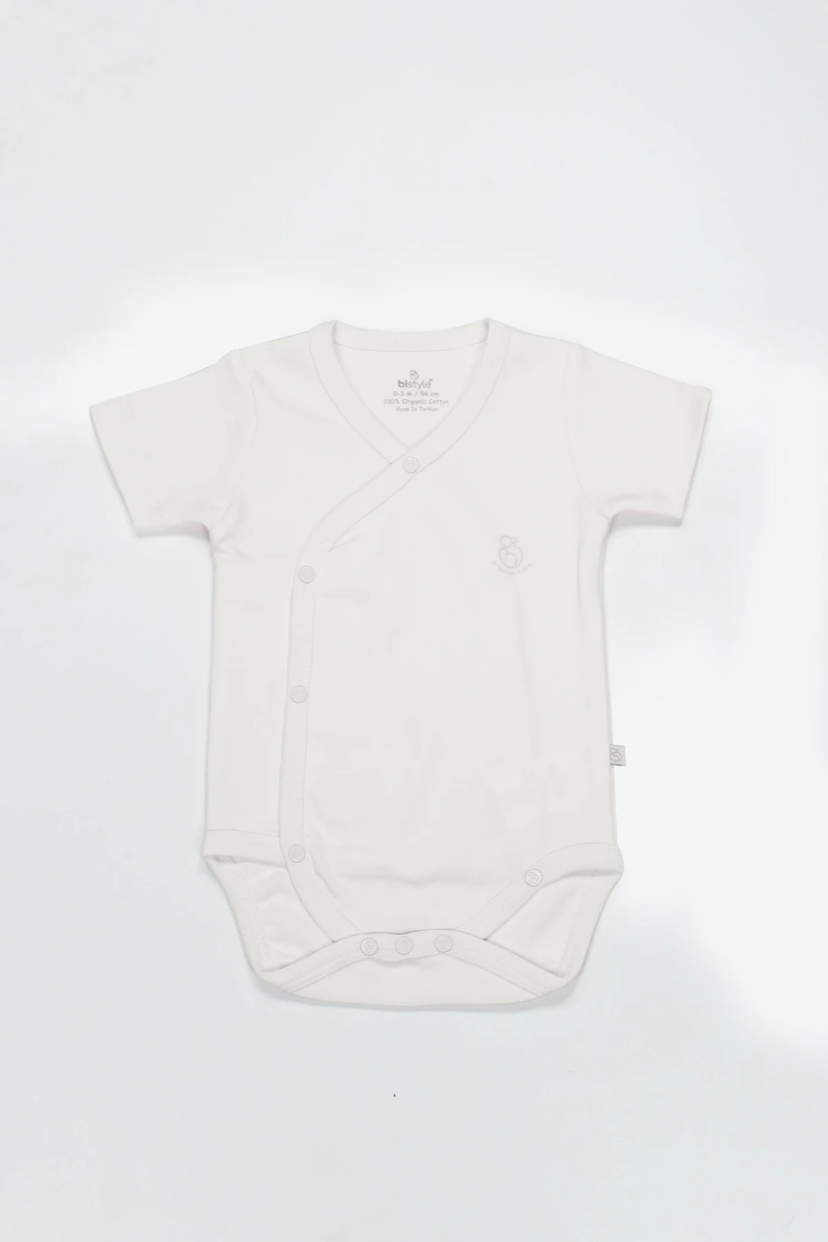 Bistyle Organik Natural Basic Style Kruvaze Yarım Kol Body Bs17101 Ekru