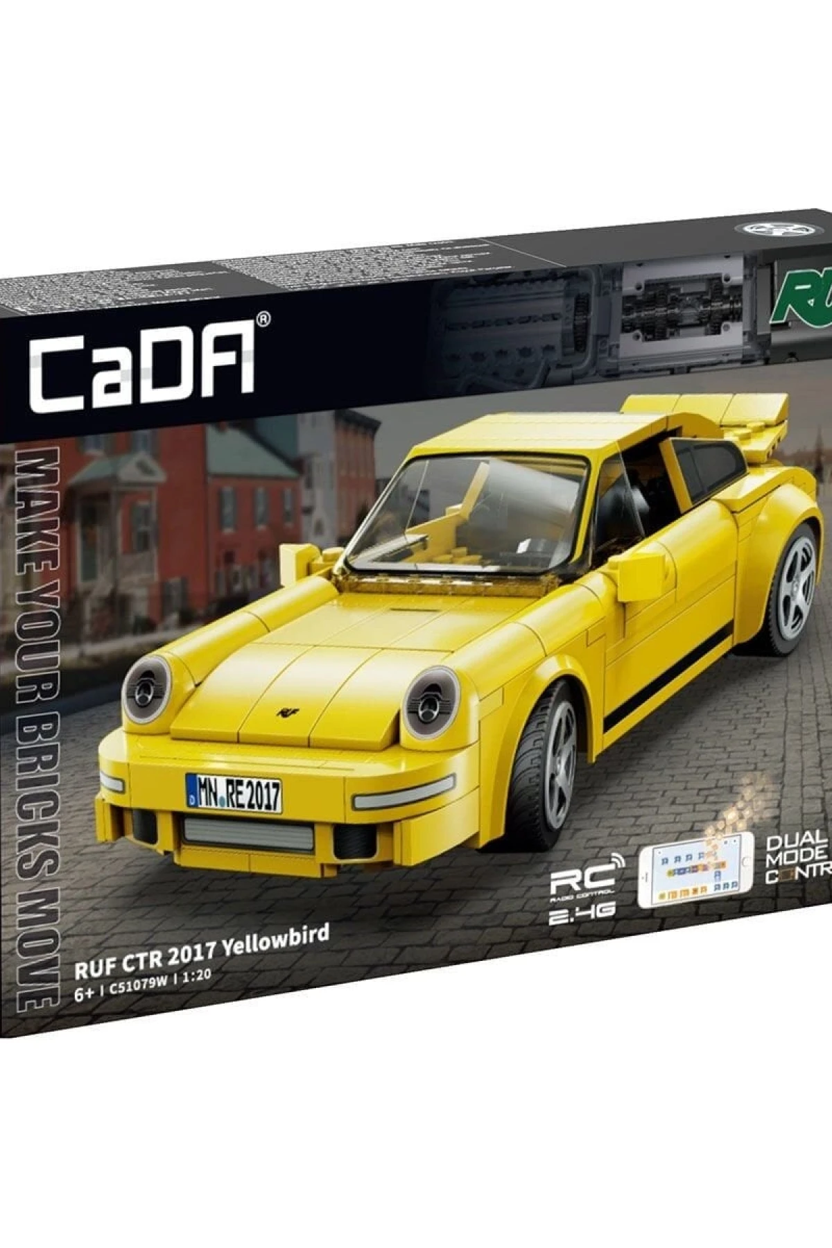 C51079W Cada RUF CTR 2017 Yellowbird Blok Seti 222 Parça -Vagon life