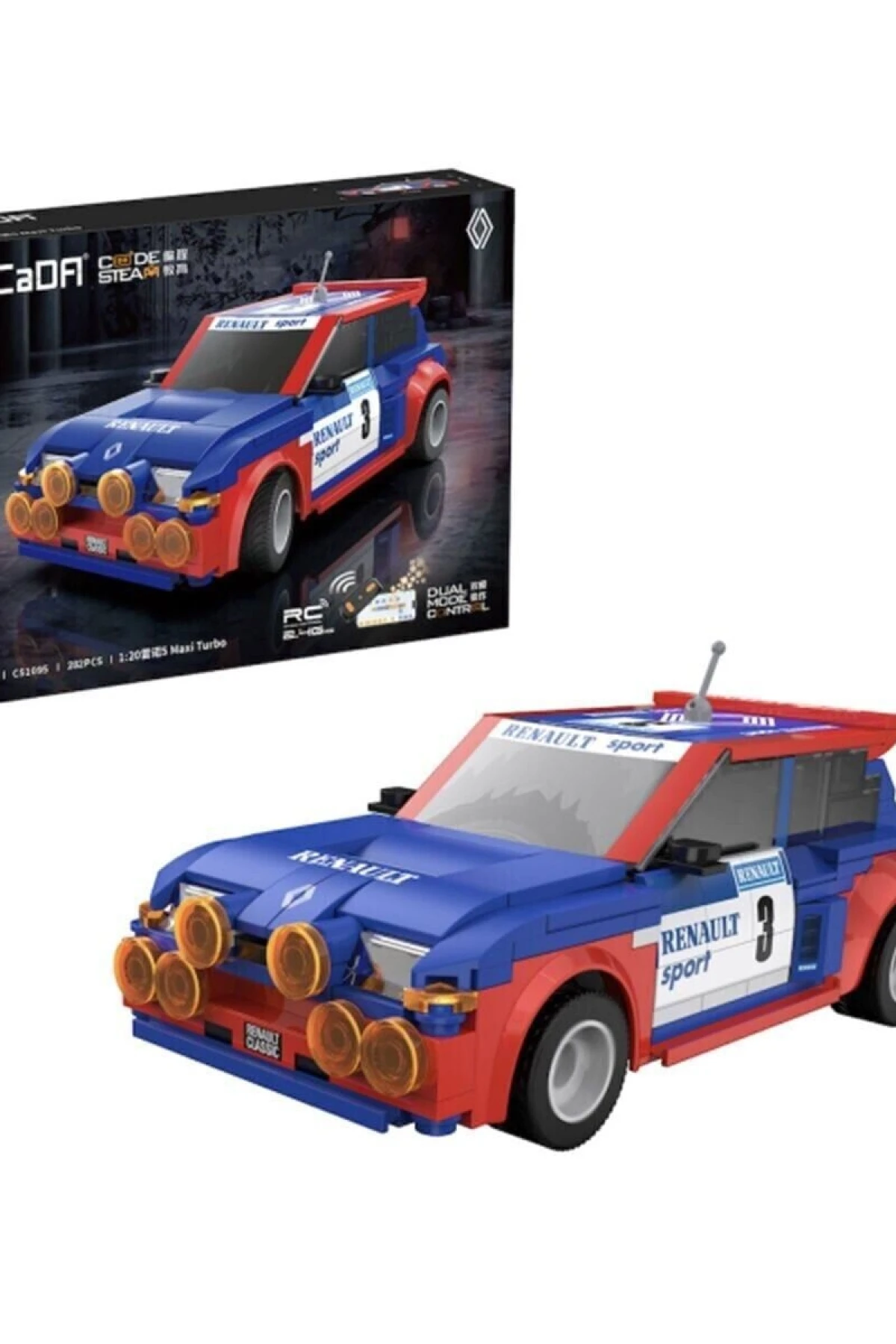 C51095W CADA RENAULT 5 MAXİ TURBO 282 PARÇA BLOCK OYUNCAK
