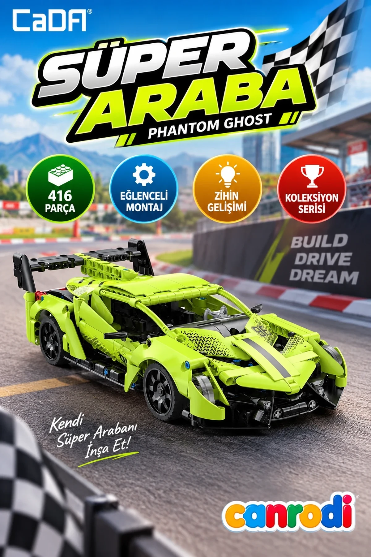 C51309W CADA PHANTOM GHOST 416 PARÇA BLOCK OYUNCAK