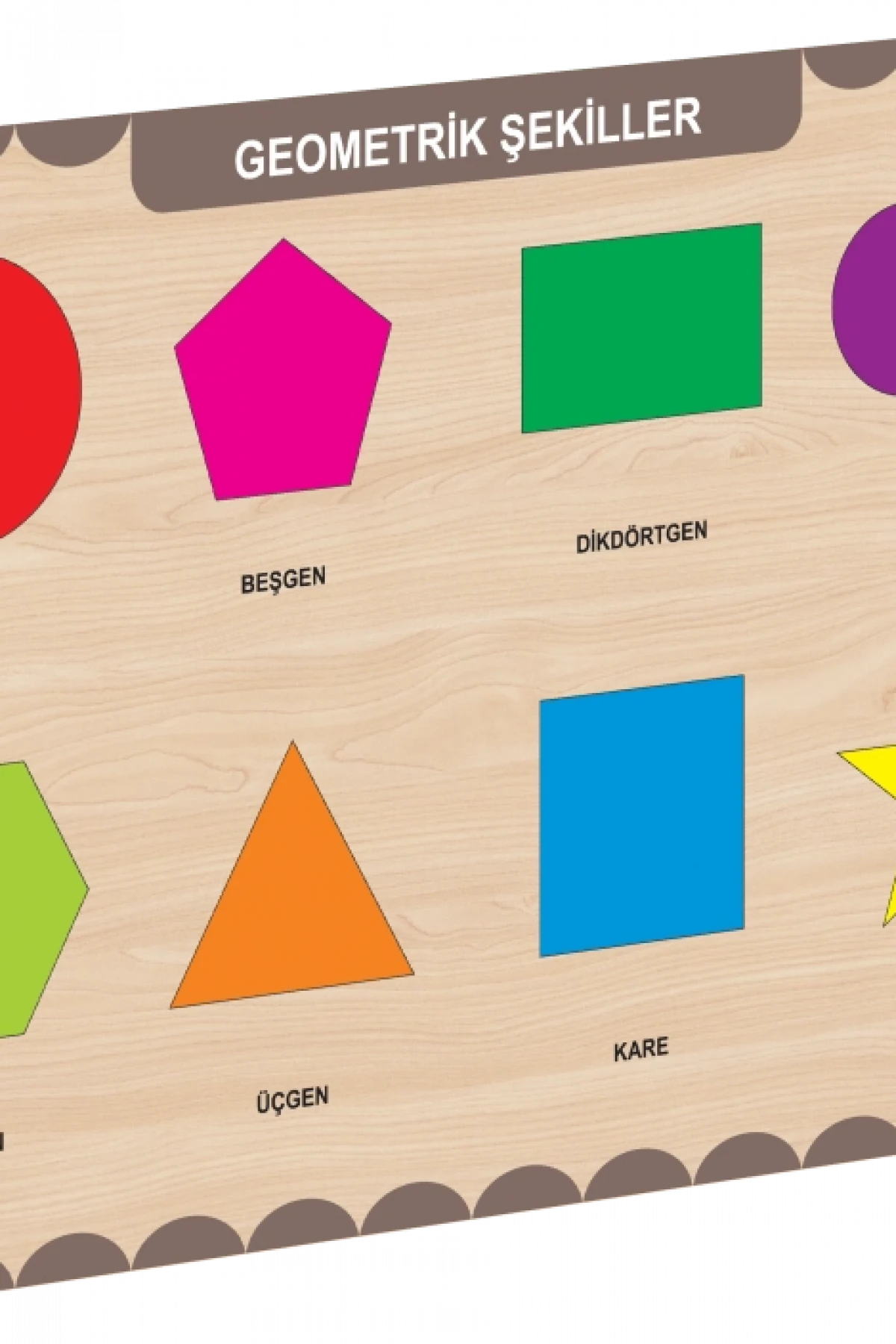 CAAHS-3204 CA GAMES AHŞAP GEOMETRİK ŞEKİLLER BUL-TAK