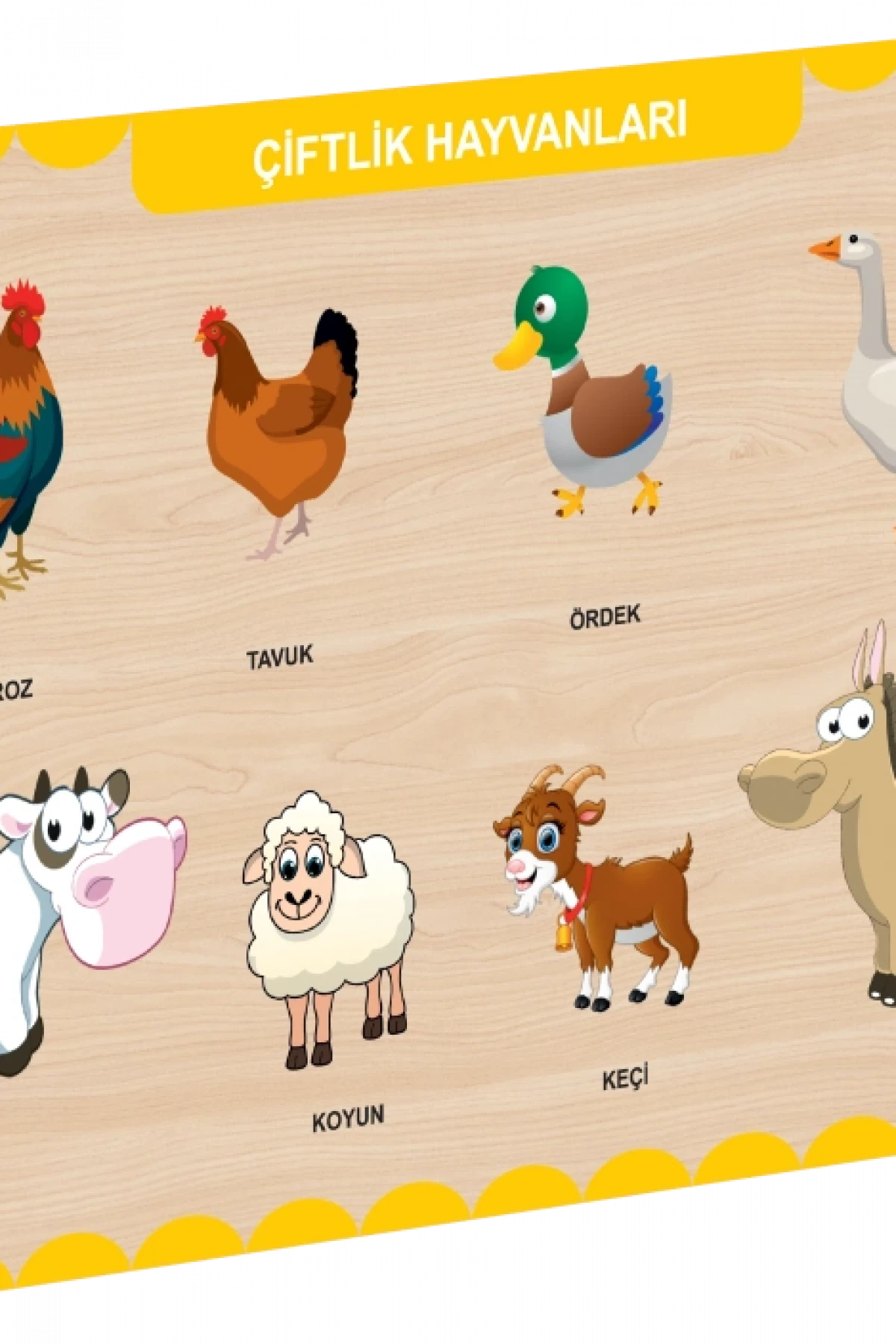 CAAHS-3211 CA GAMES AHŞAP ÇİFTLİK HAYVANLARI BUL-TAK