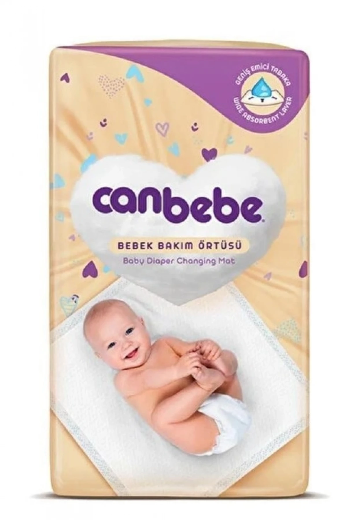 Canbebe Bebek Bakım Örtüsü 60x60 10lu