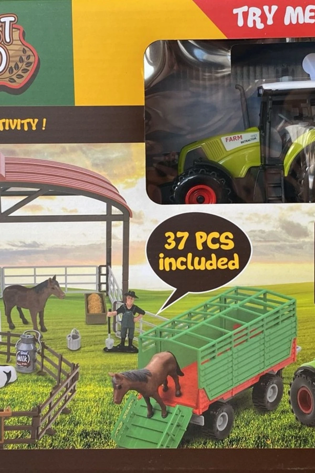 Canda Traktörlü Mutlu Çiftlik Seti 37 Parça 550-14