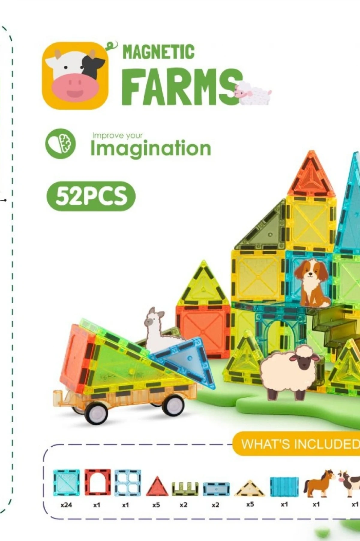 CH1508 5.5CM Magnetic Blok 52 PCS
