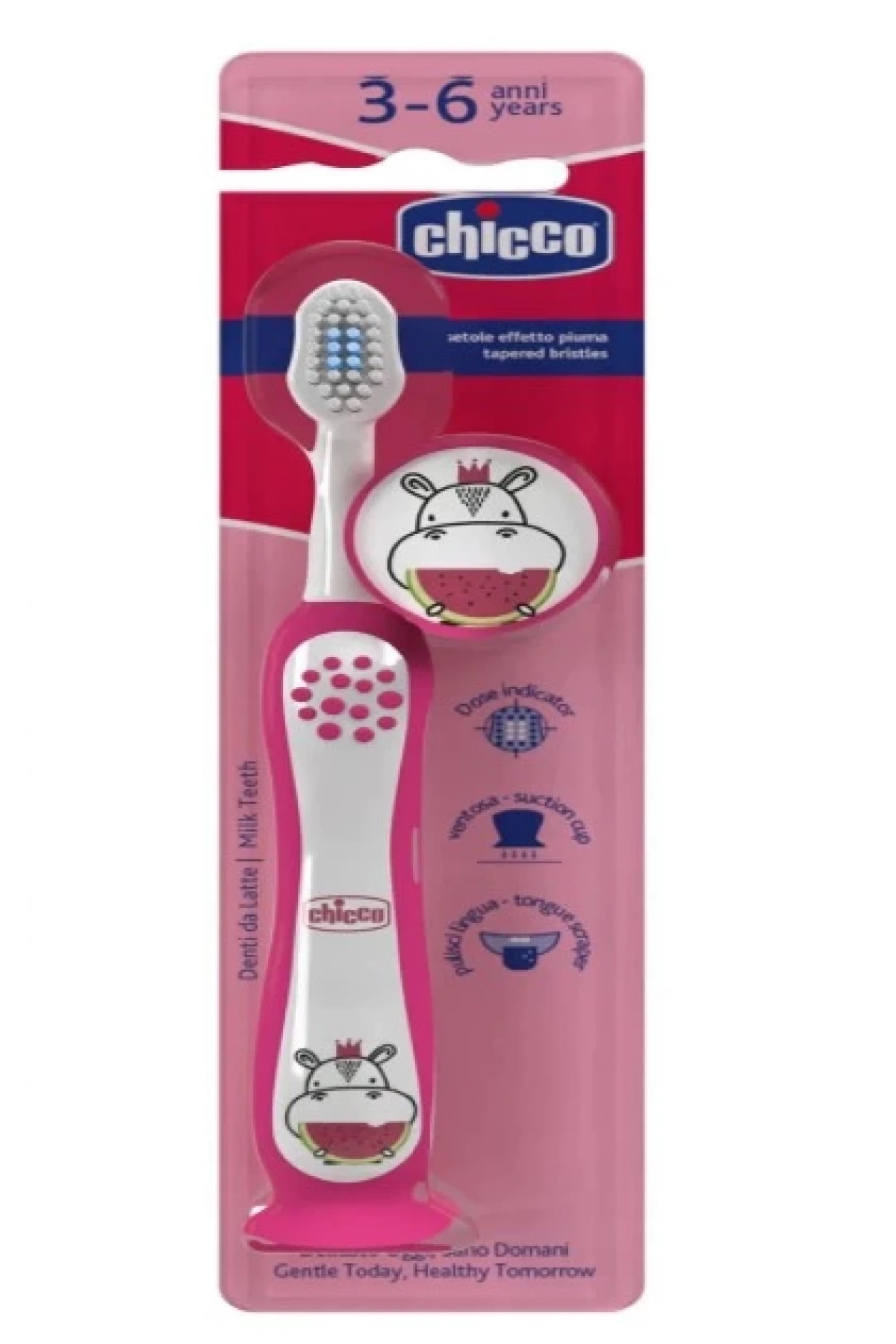 Chicco Diş Fırçası 3-6 Yaş Hippo