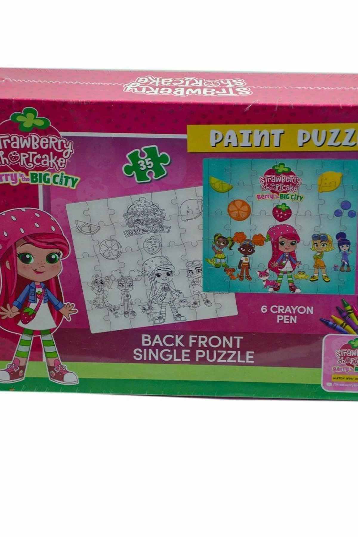 CK7880 Çilek Kız  Boyamalı  Puzzle -Utku