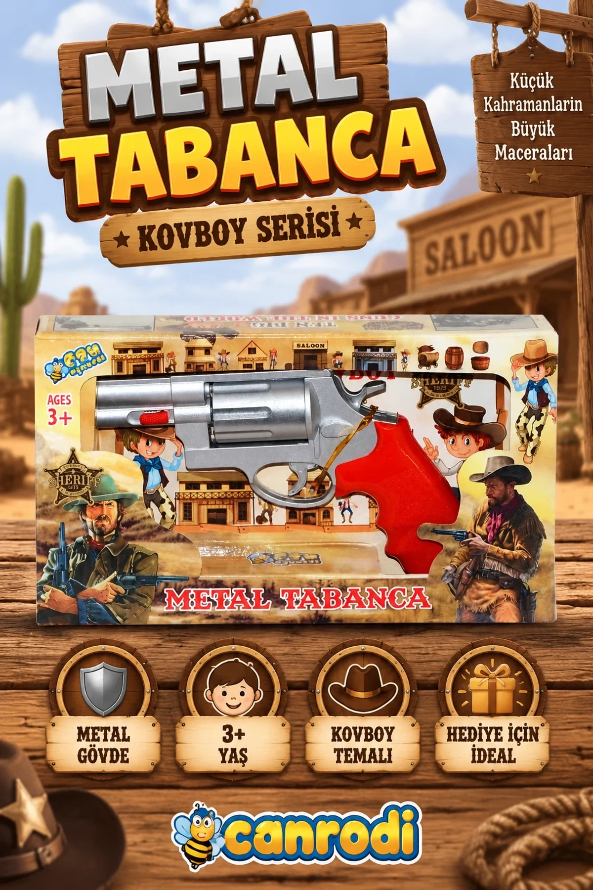 CN2002 Metal Kovboy Tabancası- Halit canrodi