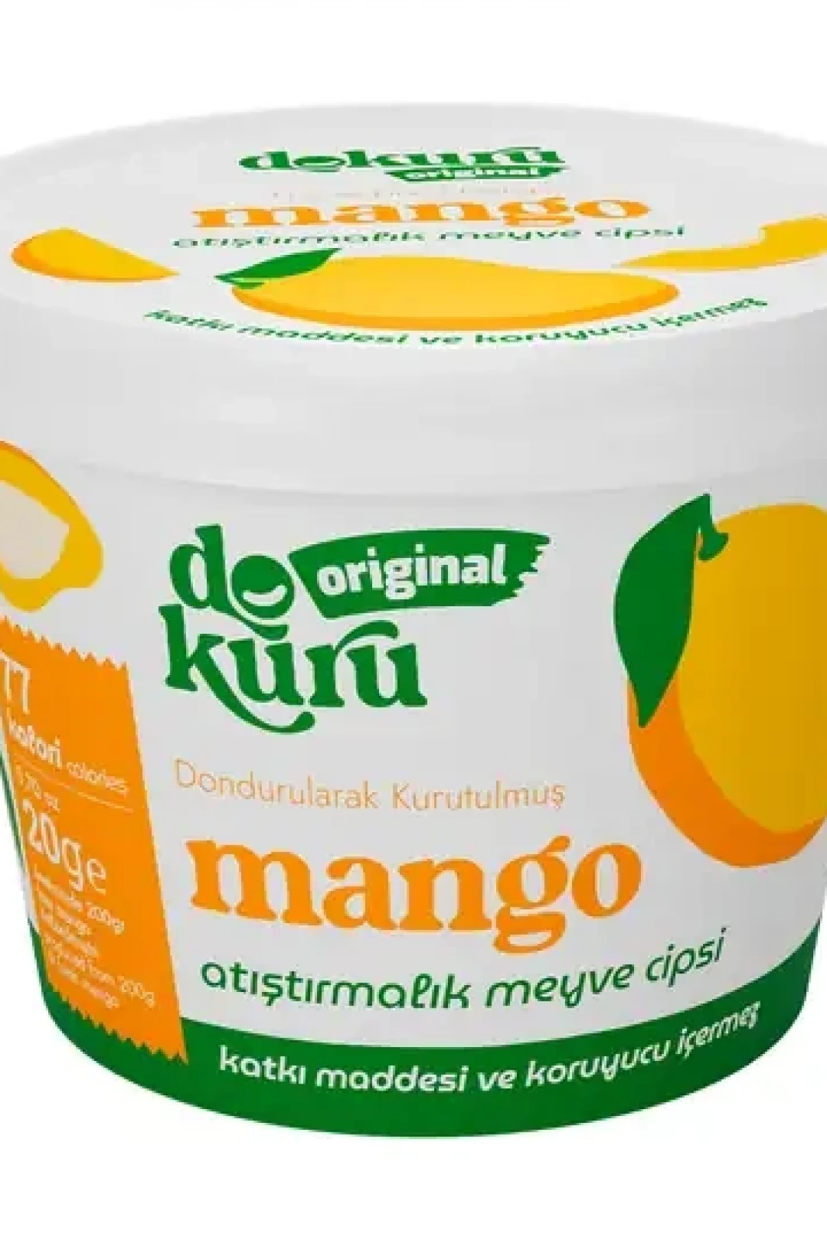 Dokuru Original Mango Atıştırmalık Meyve Cipsi 20gr