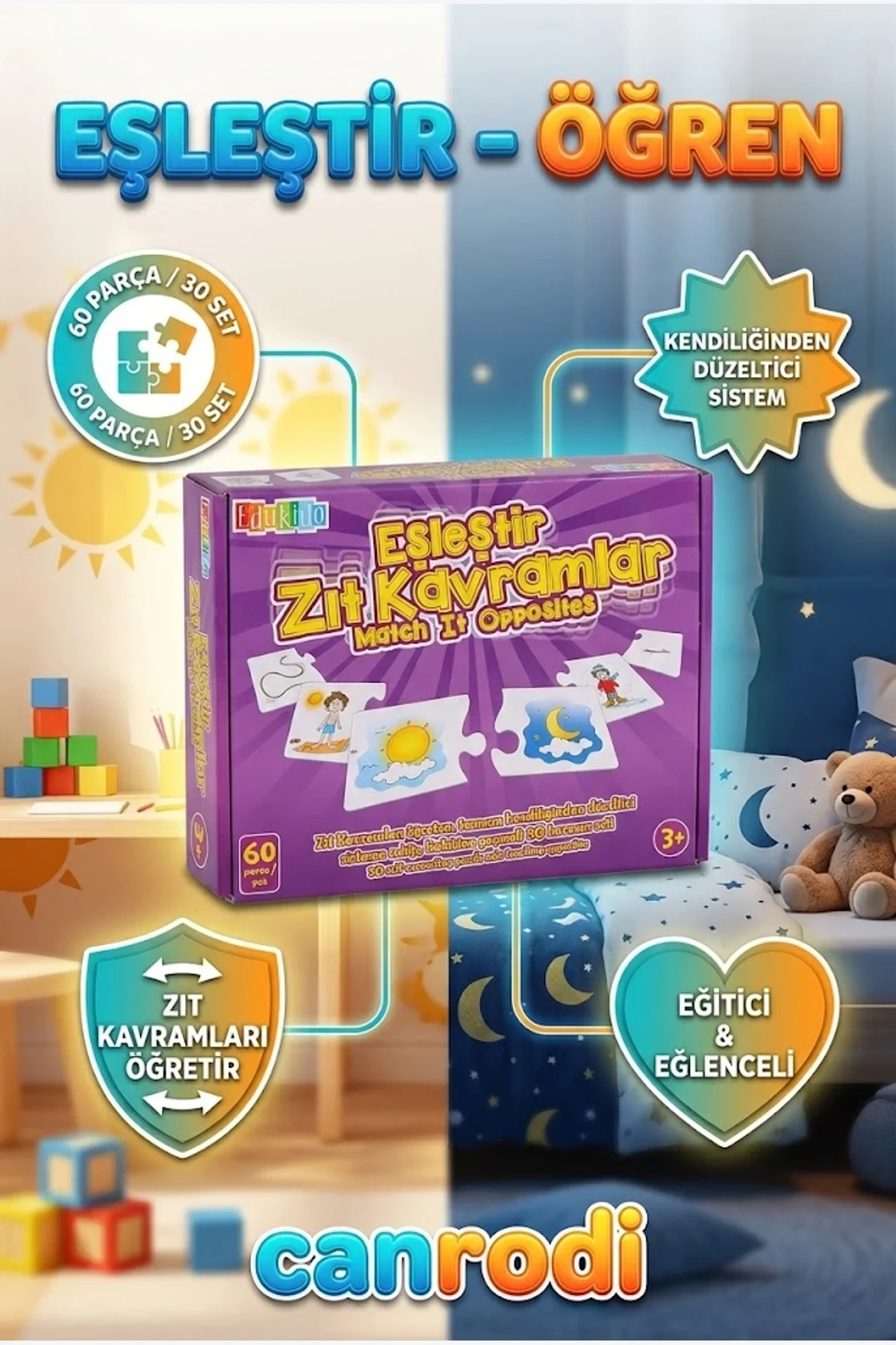 EDU-1012 Eşleştir Zıt Kavramlar -canrodi
