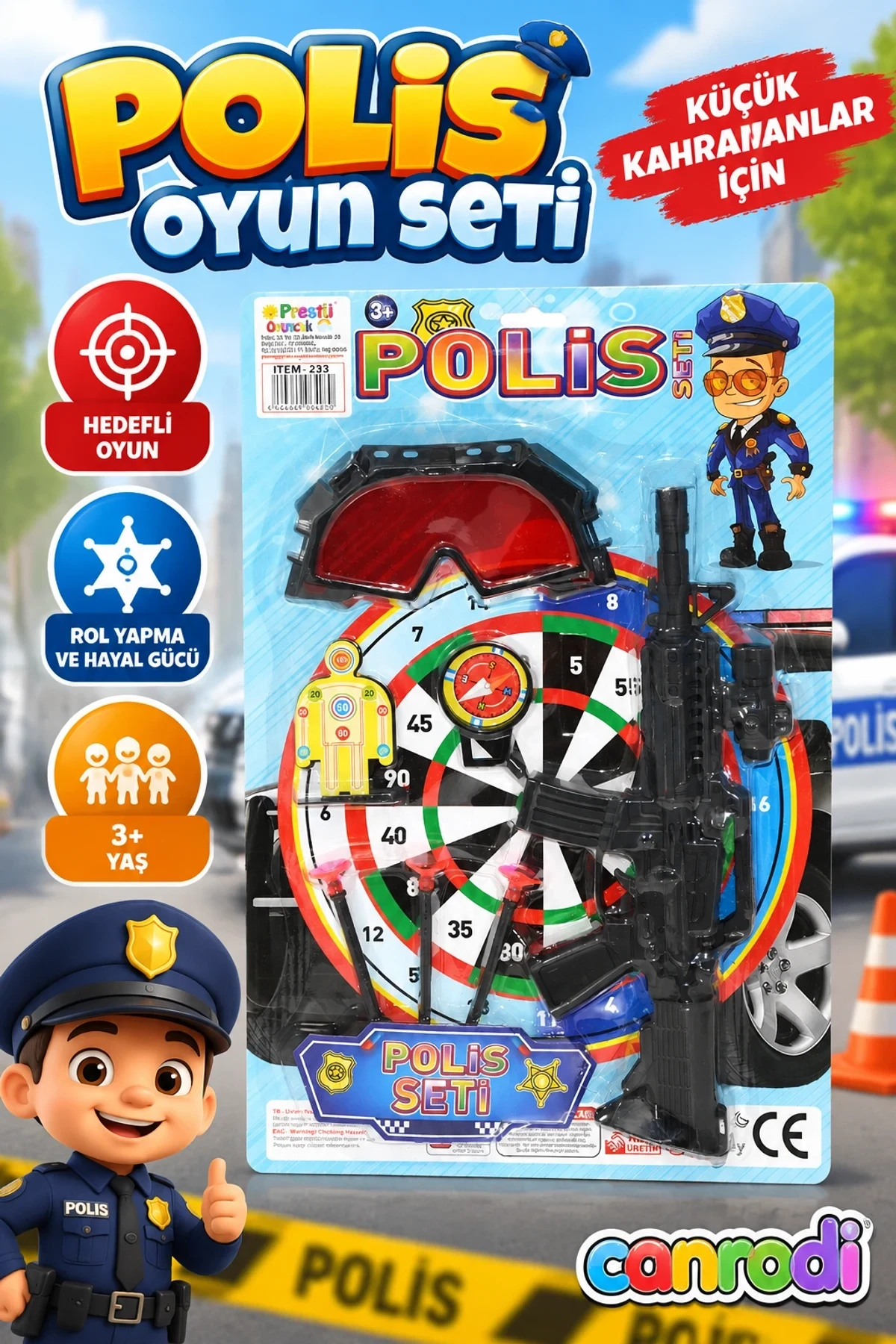 FAB 233 Hedefli Polis Oyun Seti -Prestij