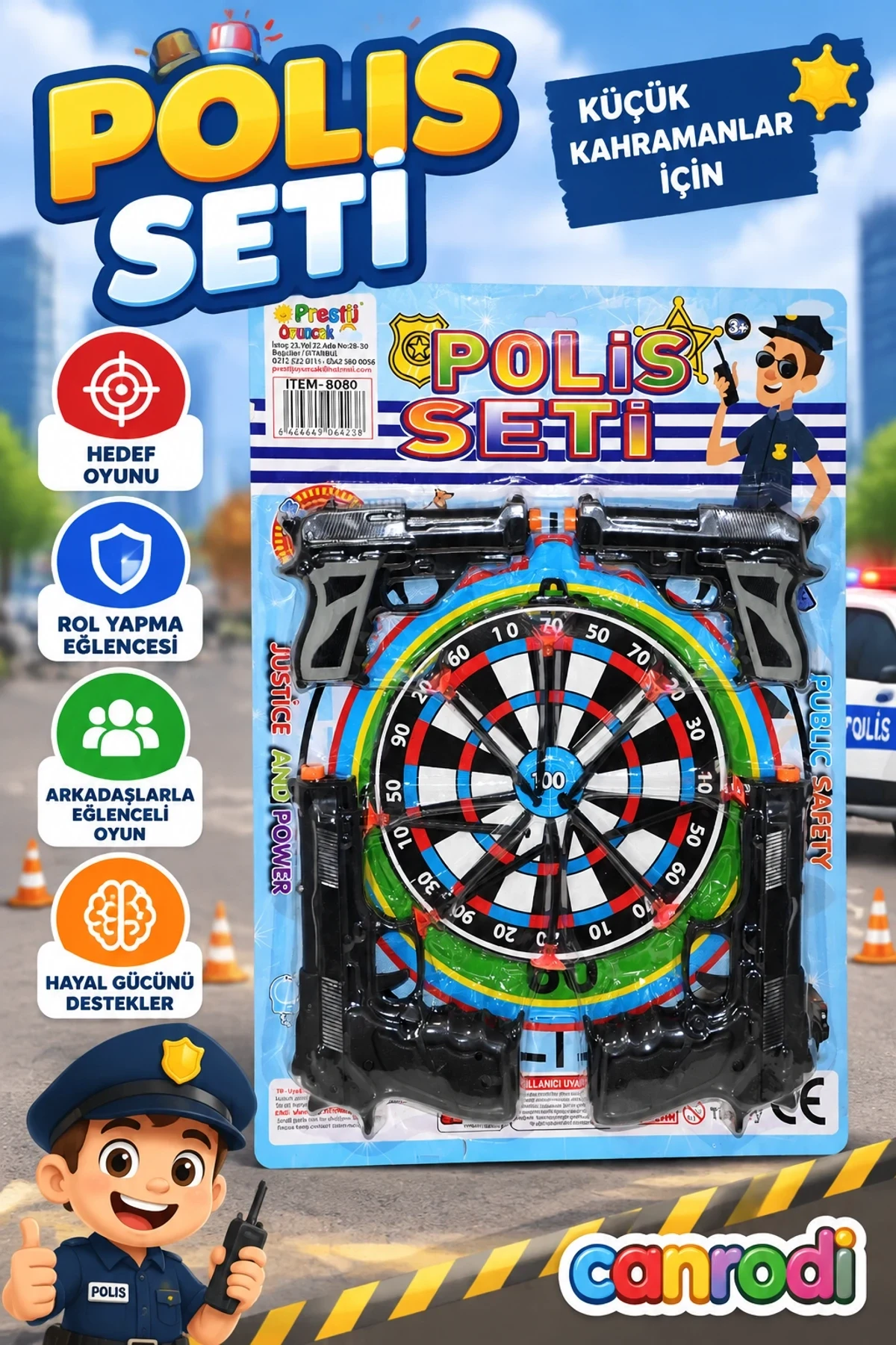 FAB 8080 KARTELALI 4 TABANCALI POLİS SETİ