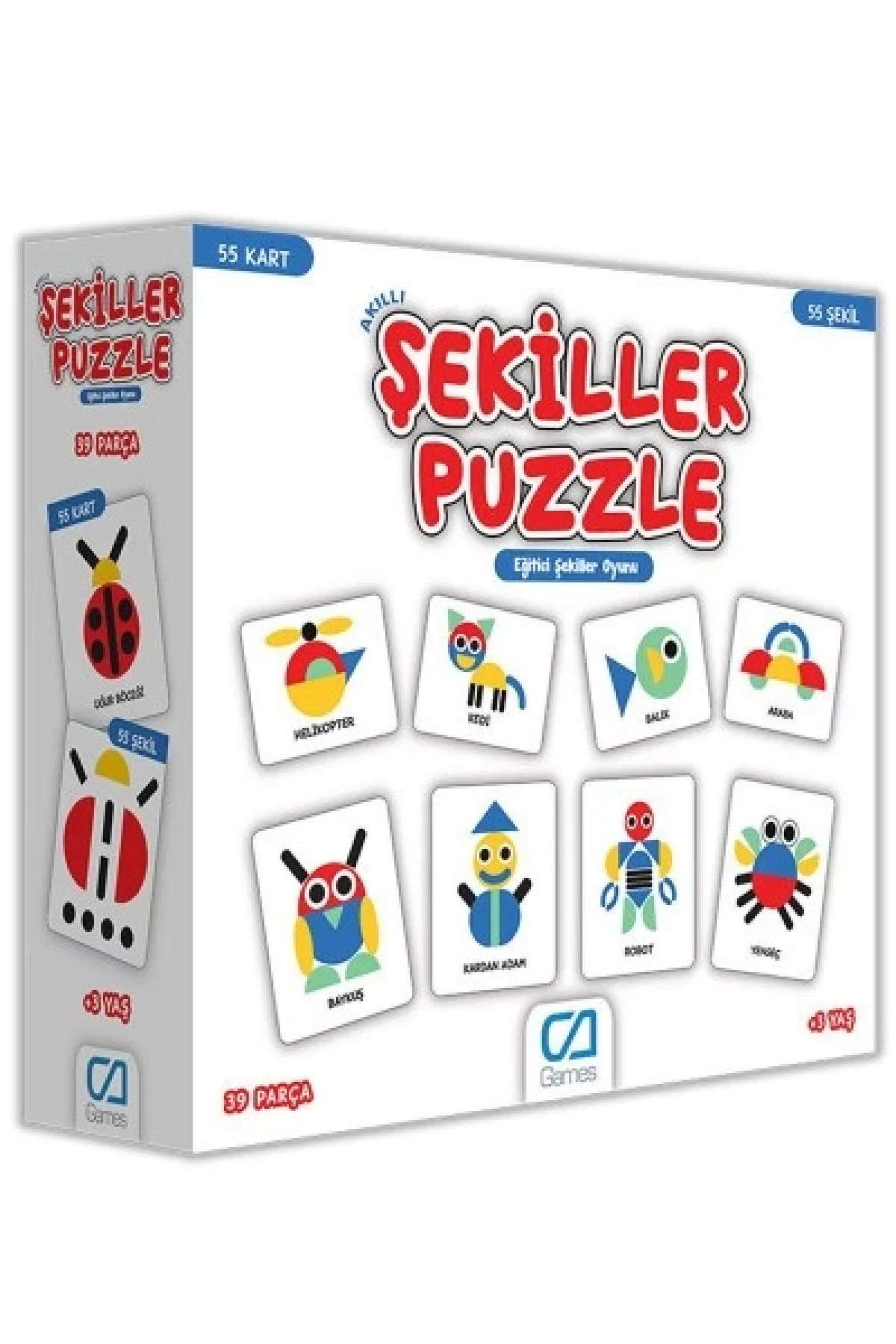 Games Akıllı Şekiller Puzzle 55 Kart 5114