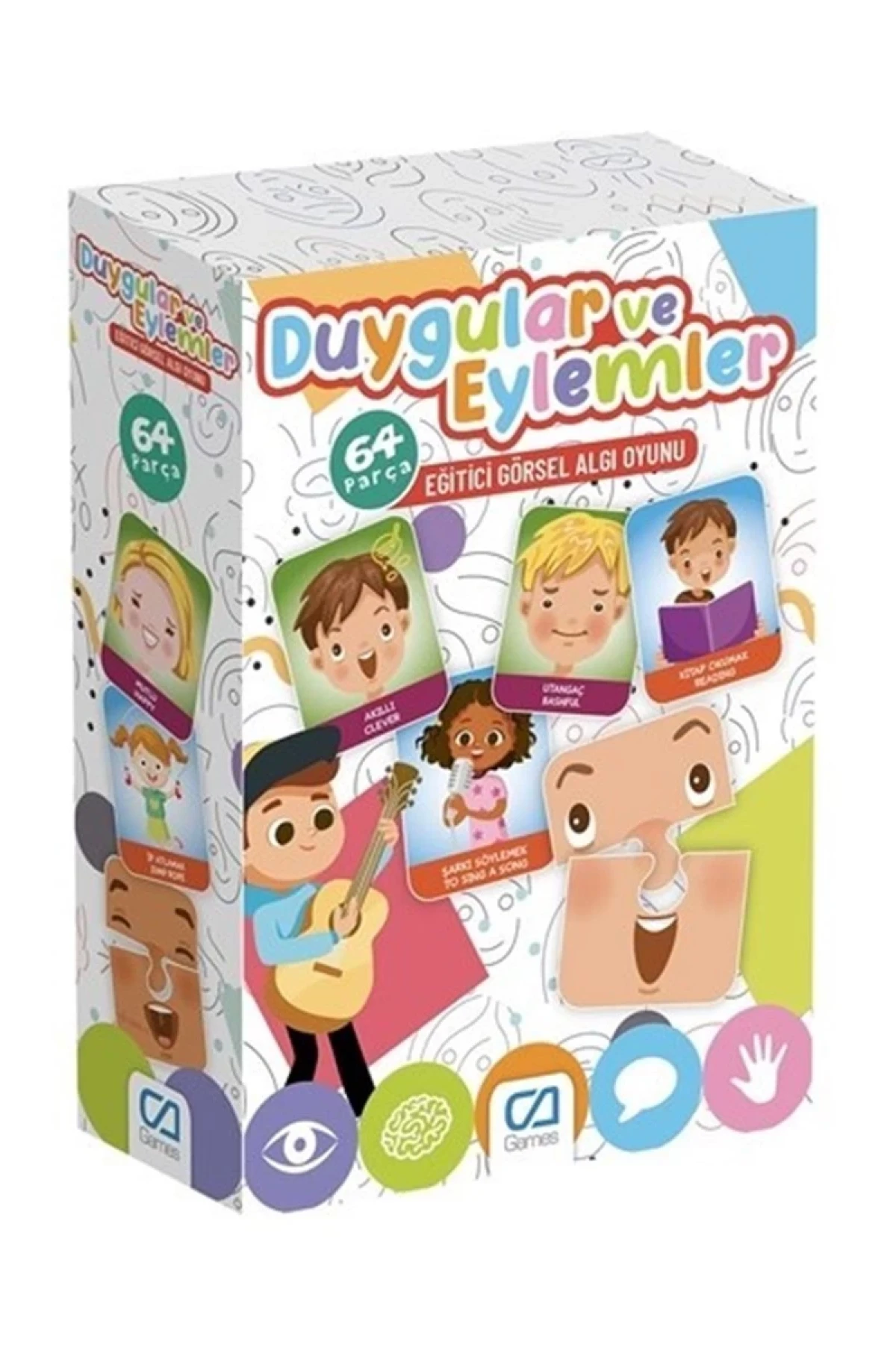 Games Duygular Ve Eylemler Eğitici Görsel Algı Oyunu 64 Parça