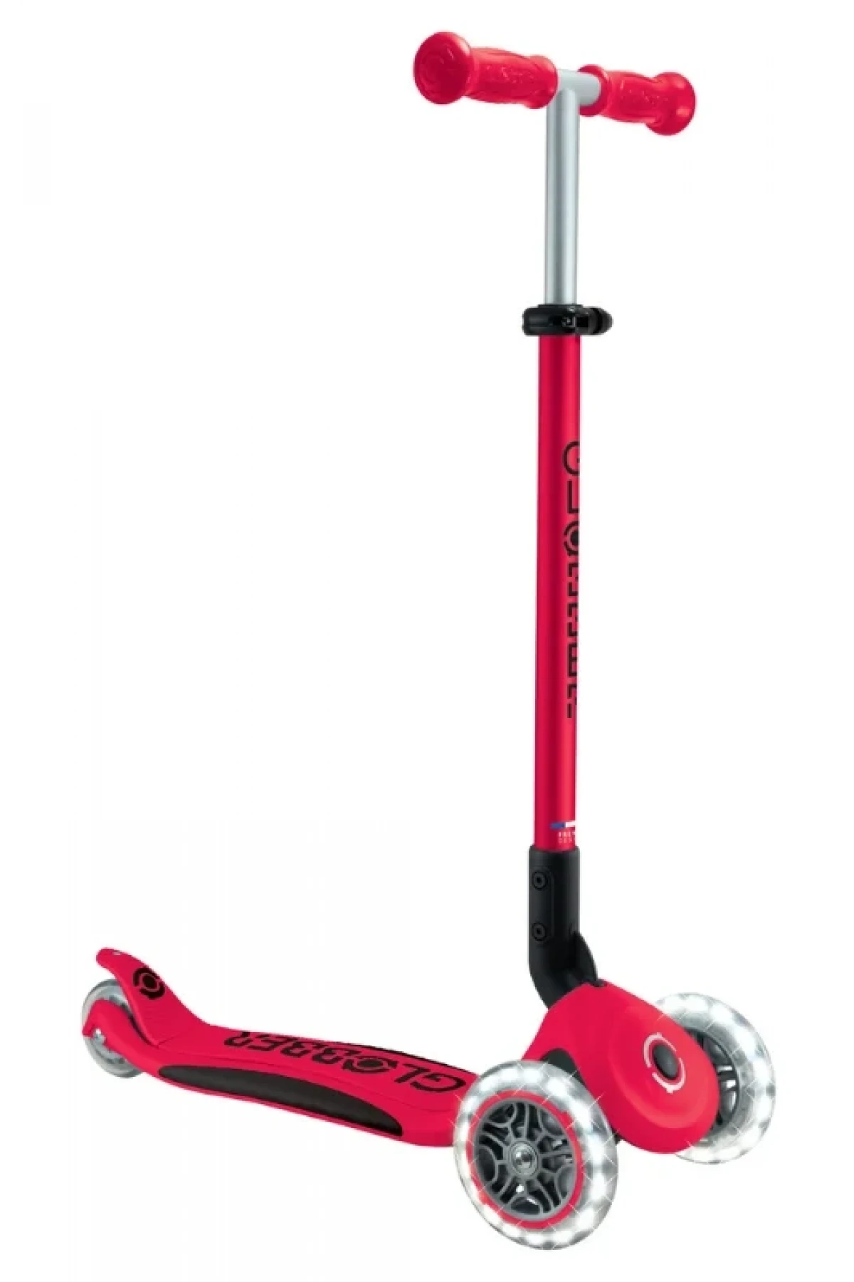 Globber Elite Deluxe Işıklı Scooter Kırmızı