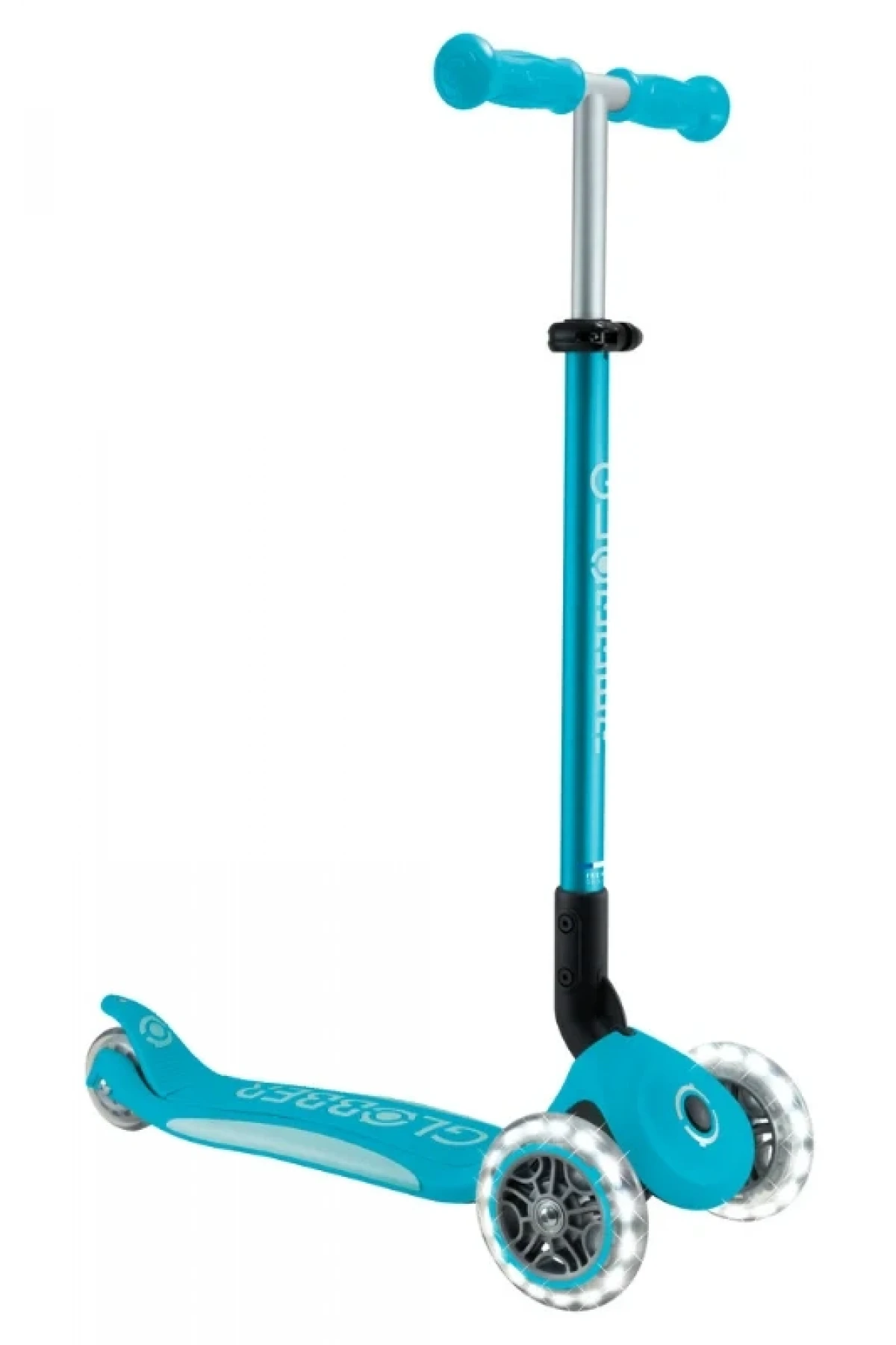Globber Elite Deluxe Işıklı Scooter Mavi