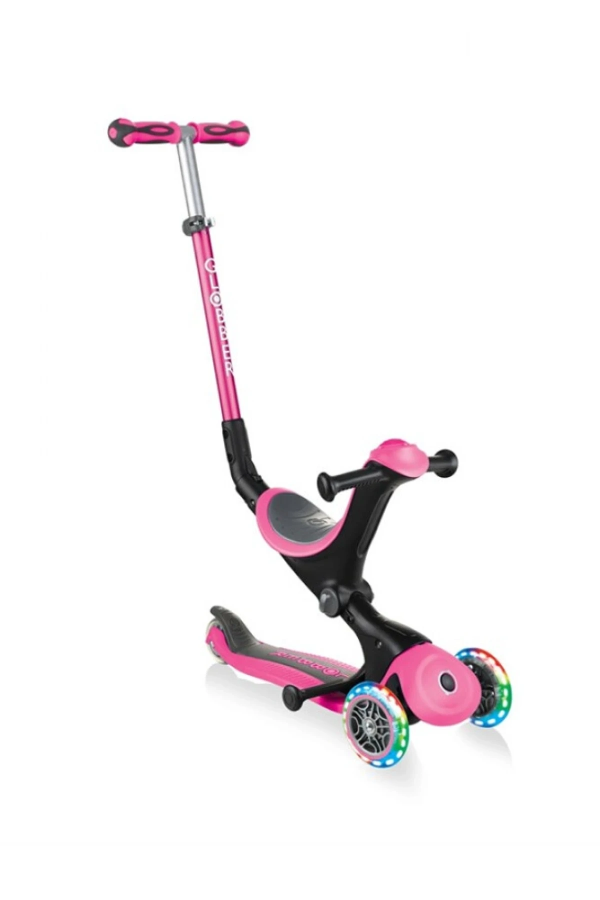 Globber Go Up Deluxe Scooter (ışıklı) Pembe