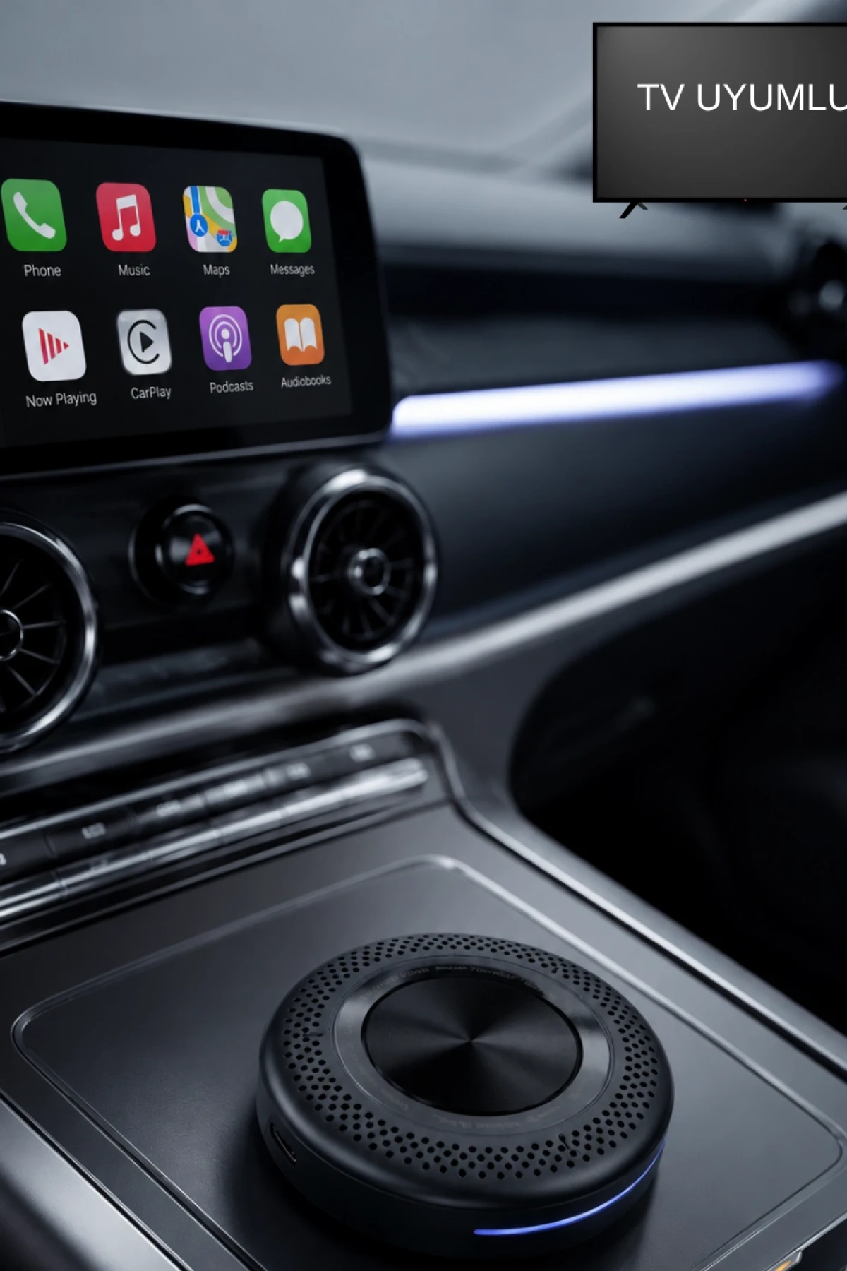 Android CarPlay Medya Kutusu 4 GB RAM 64 GB Hafıza – Kablosuz CarPlay, Android Auto, 4G SIM, GPS ve HDMI