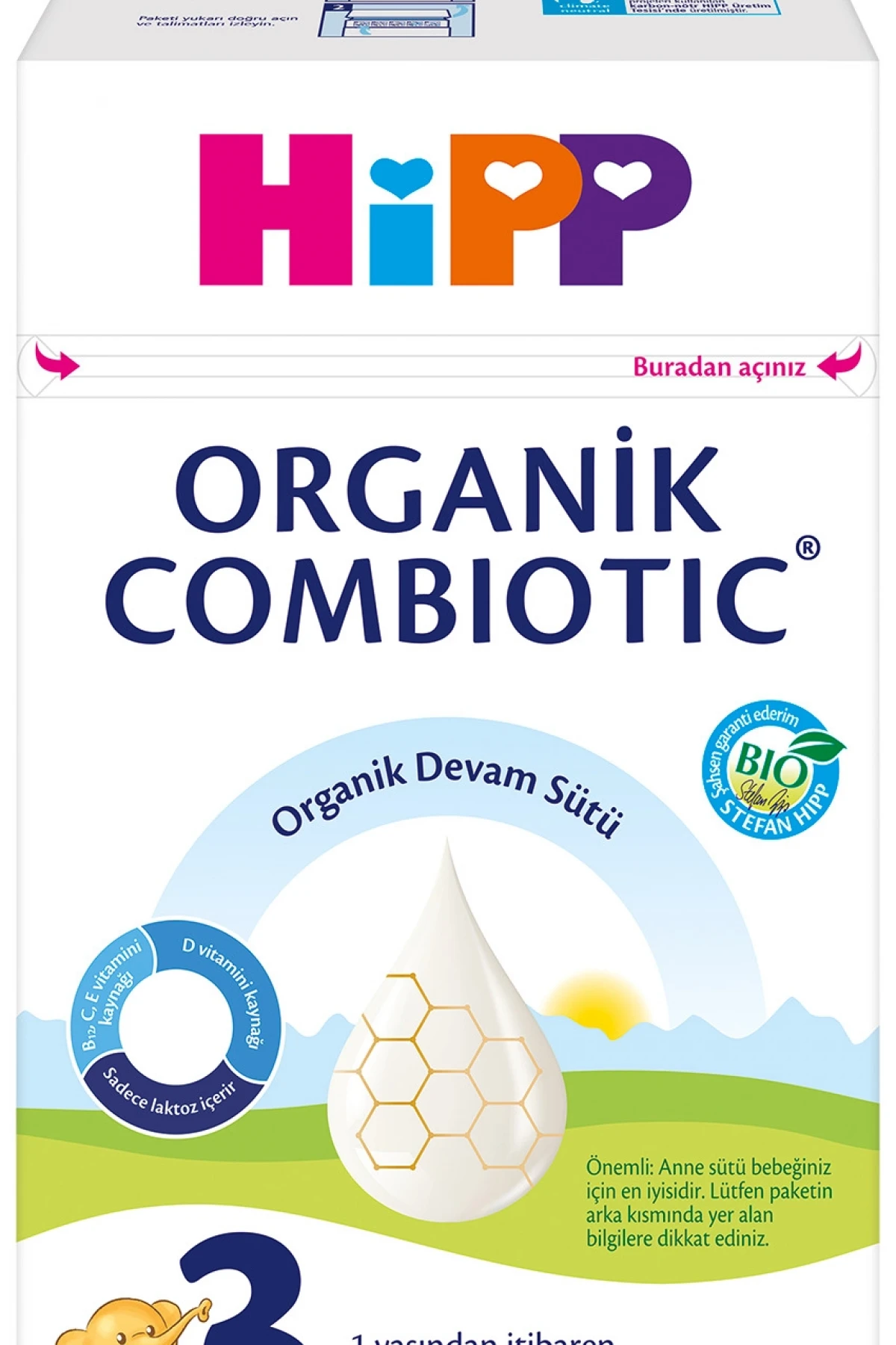 Hipp 3 Organik Combiotic Bebek Sütü 800 Gr