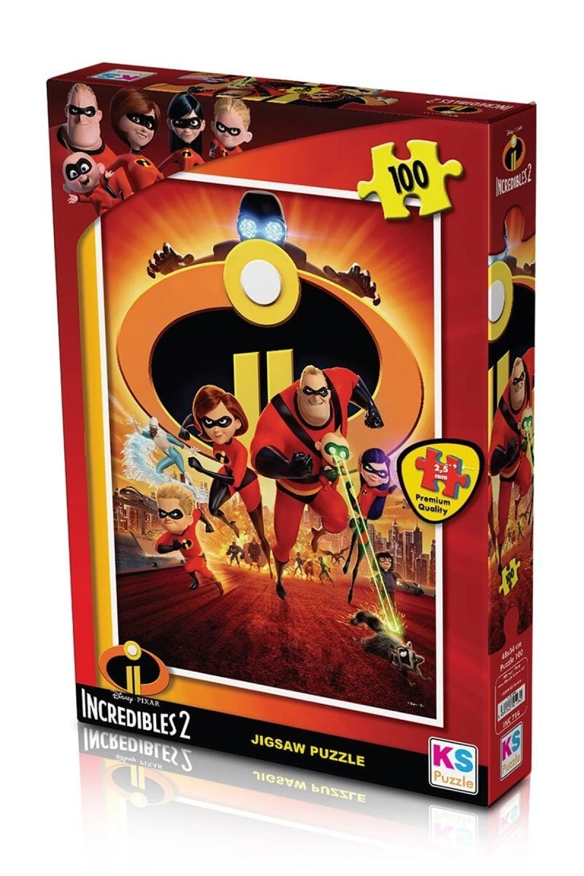 INC714 KS Incredibles / 100 Parça Puzzle