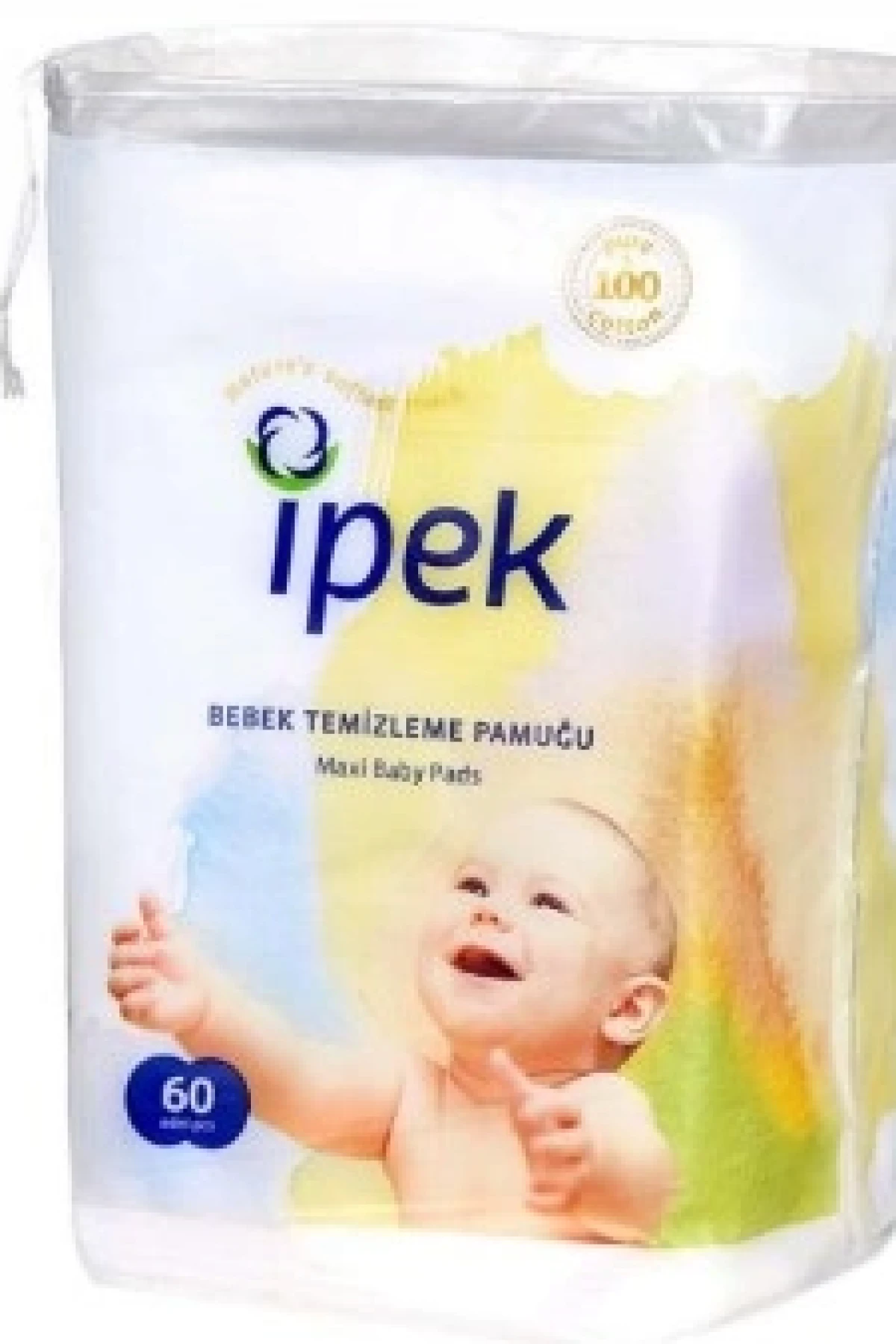 İpek Bebek Temizleme Pamuğu 60lı