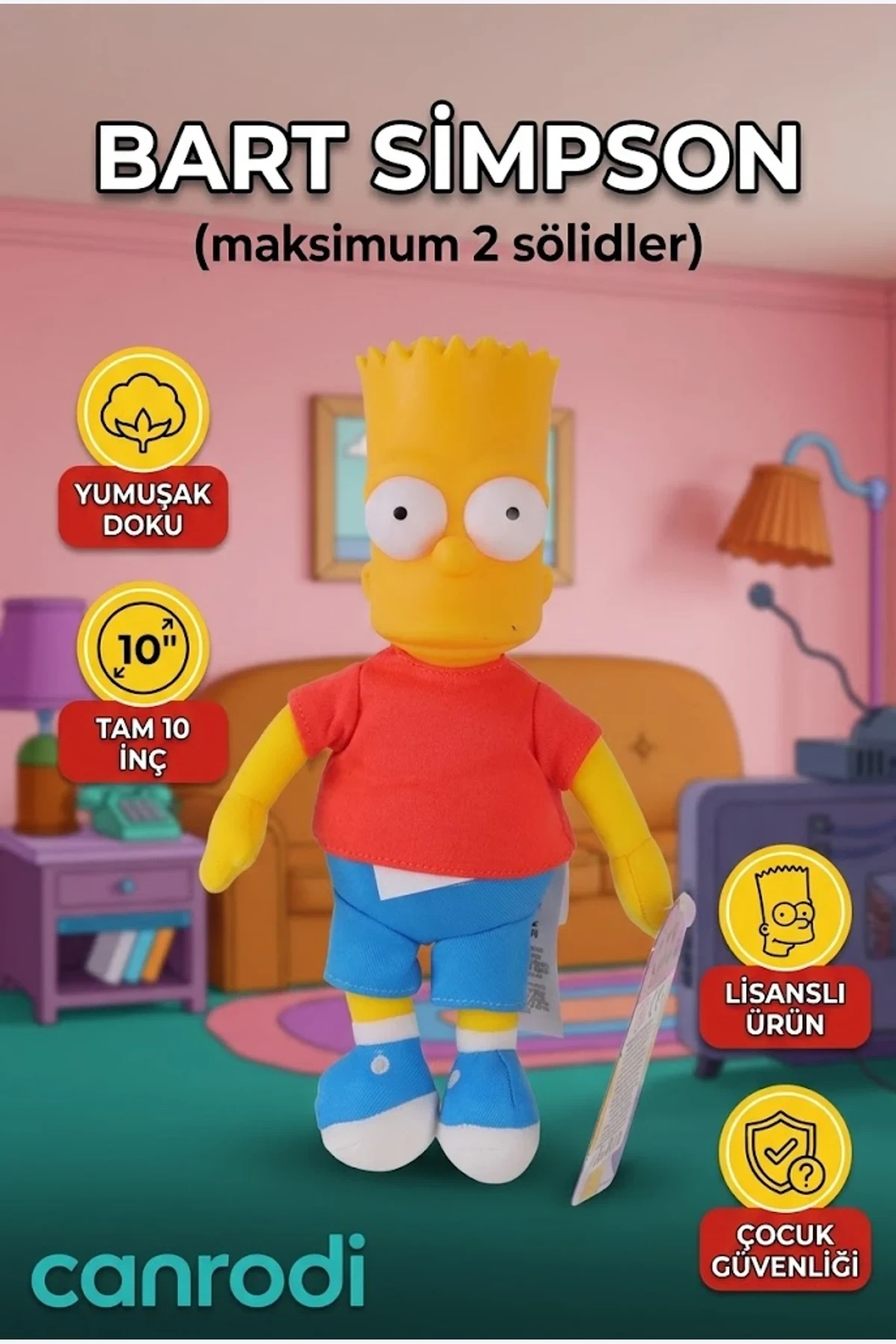JKSMP175454 The Simpsons Pelüş Figür  Display