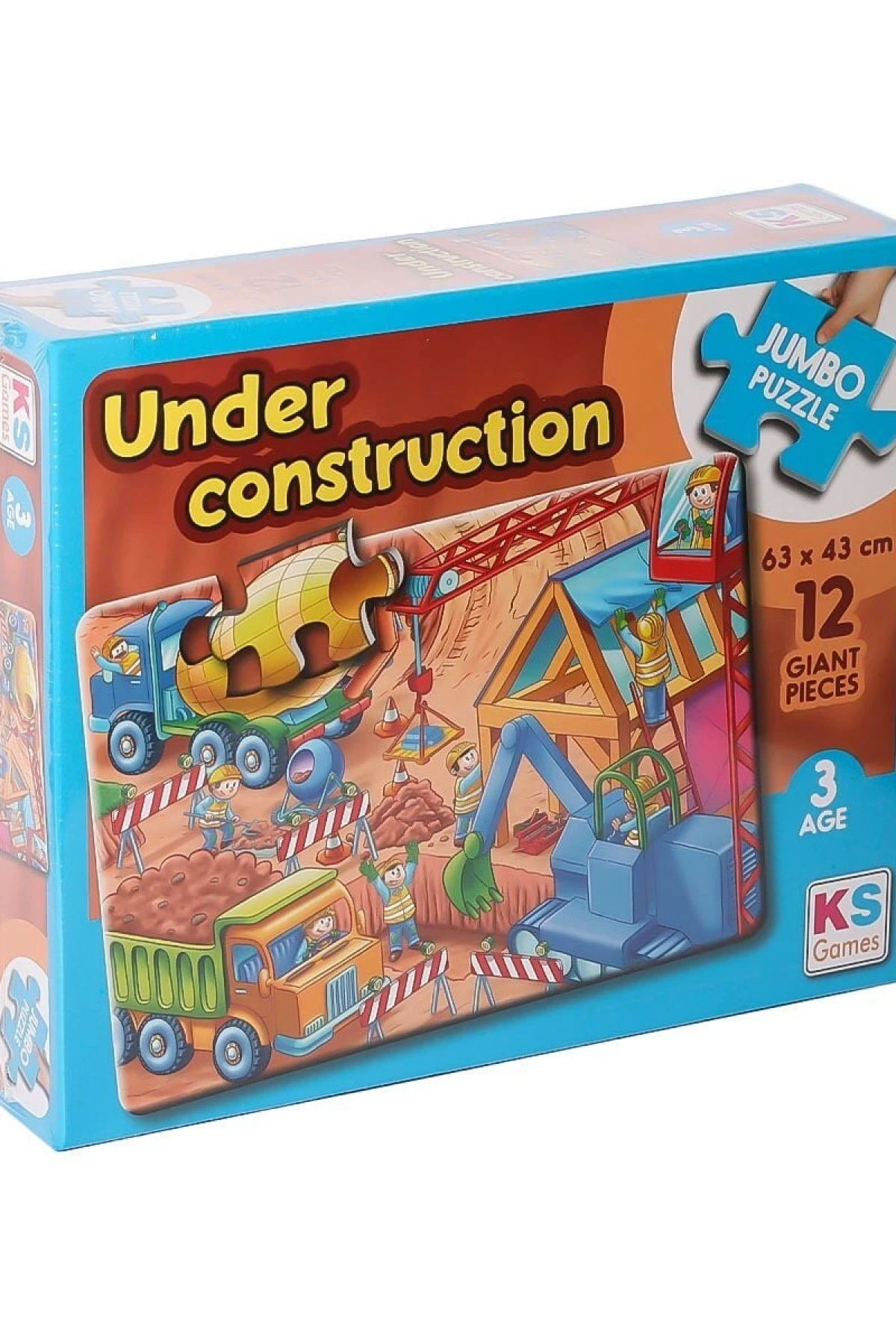 JP 314004 Under Construction Jumbo Puzzle 12 Parça